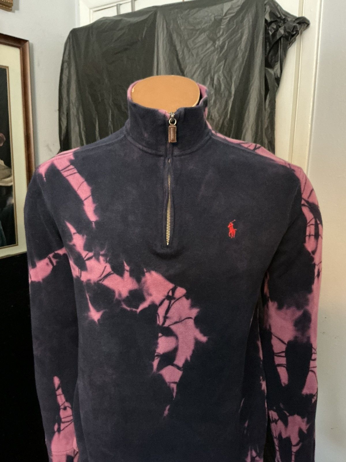 Polo Ralph Lauren VTG Polo Ralph Lauren Pony Logo Bleach Dyed 1/4 Zip Sweater Size US S / EU 44-46 / 1 - 8 Thumbnail