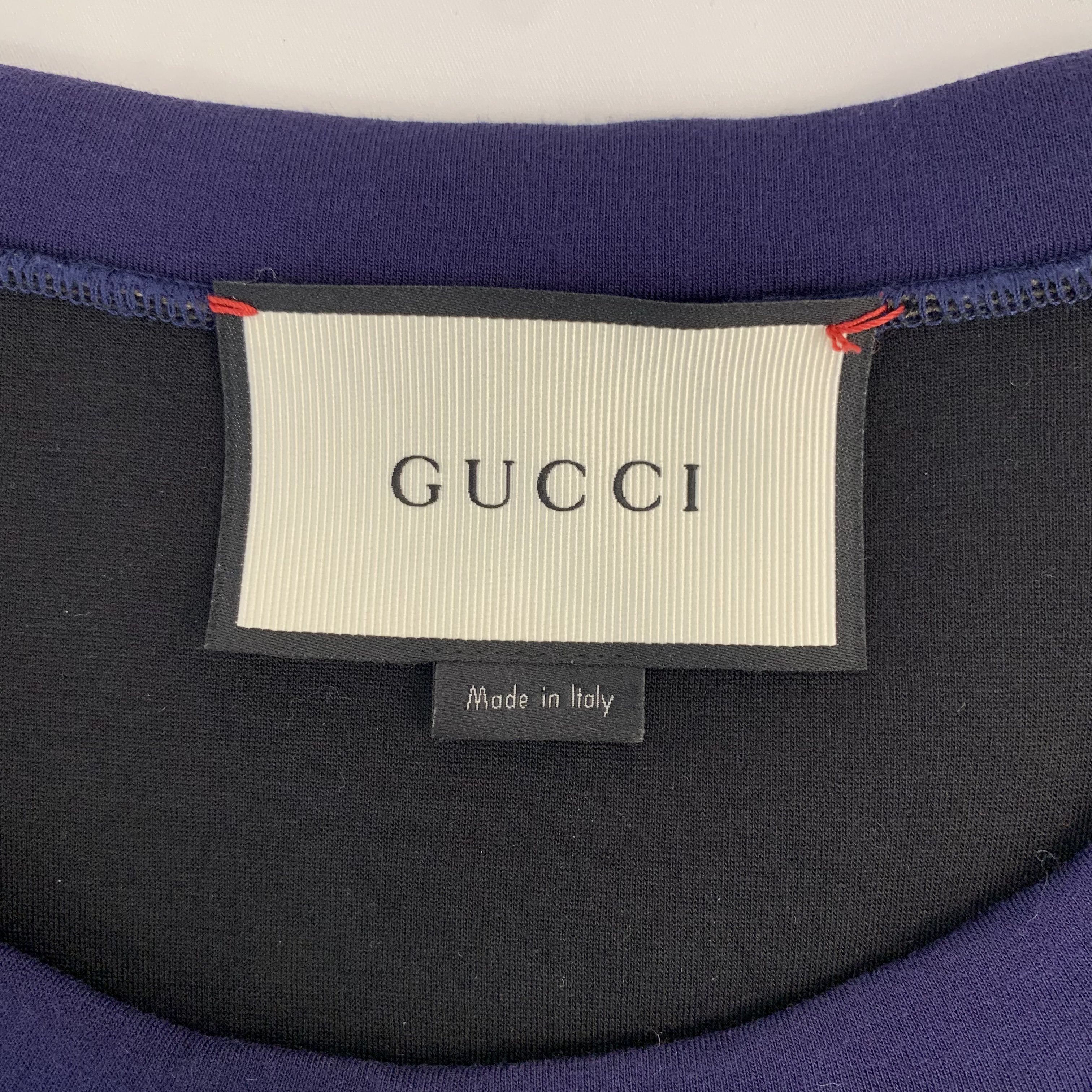 Gucci Gucci Sweatshirt Navy Cotton Crewneck (Size M) Size M / US 6-8 / IT 42-44 - 2 Thumbnail