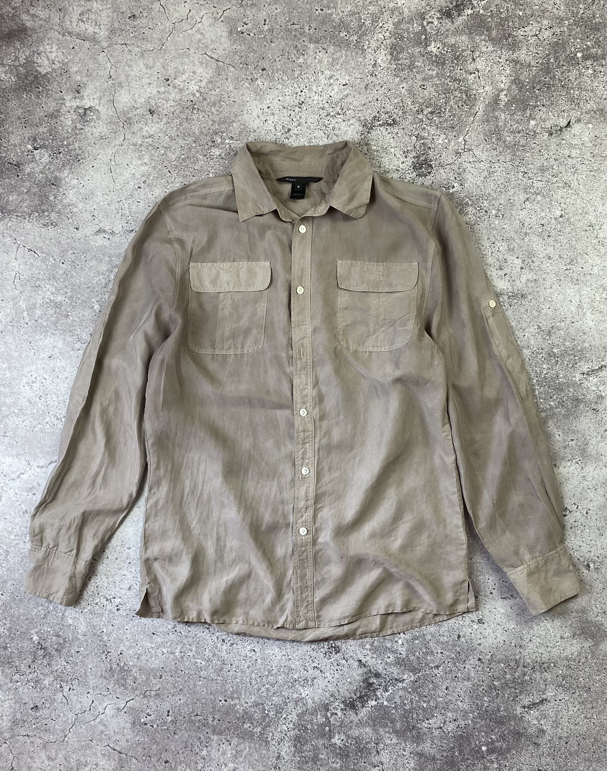 Marc Jacobs Distressed Silk Shirt Made In USA Shirts Button Ups