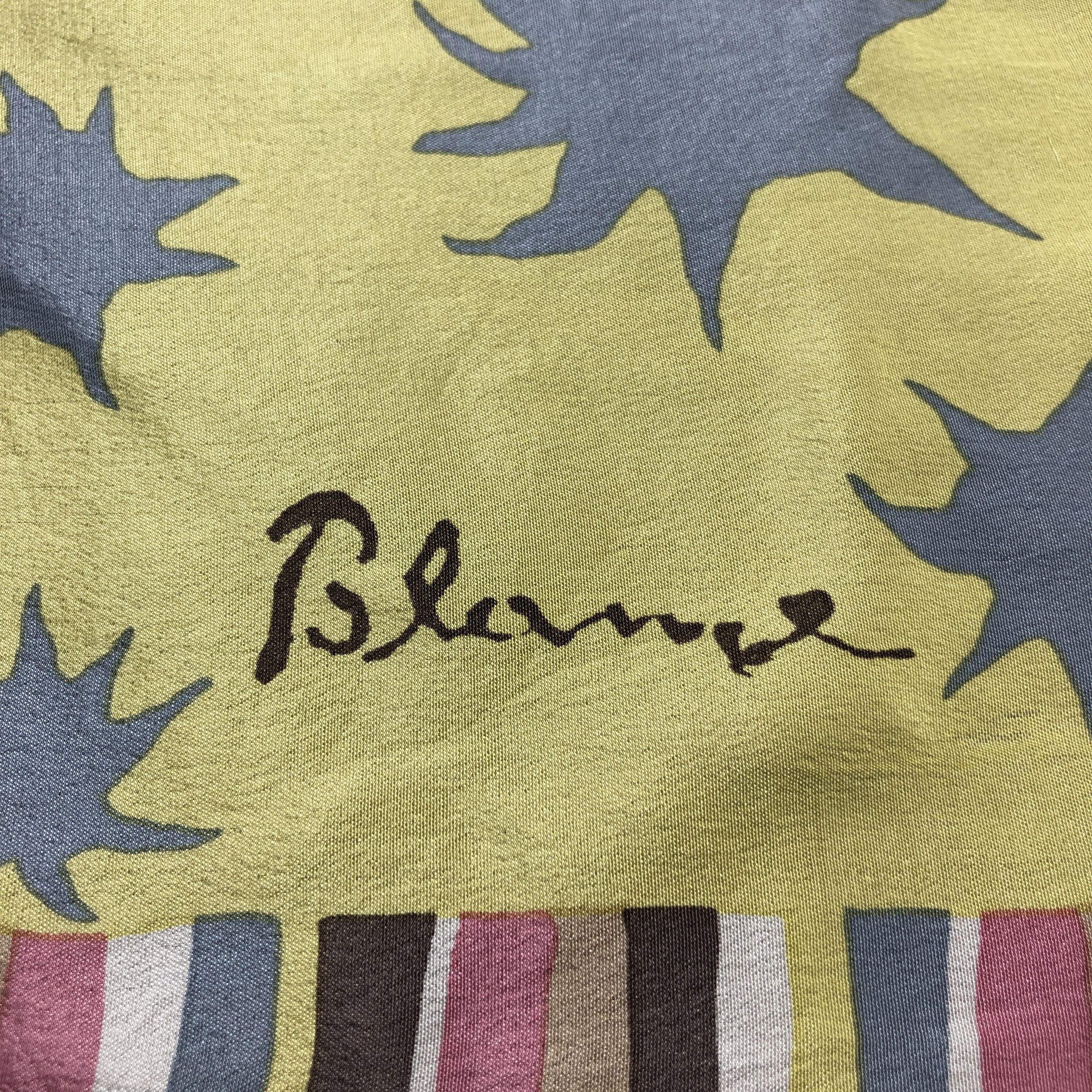 Vintage Abstract Design Silk Scarf M1095 Size ONE SIZE - 4 Thumbnail