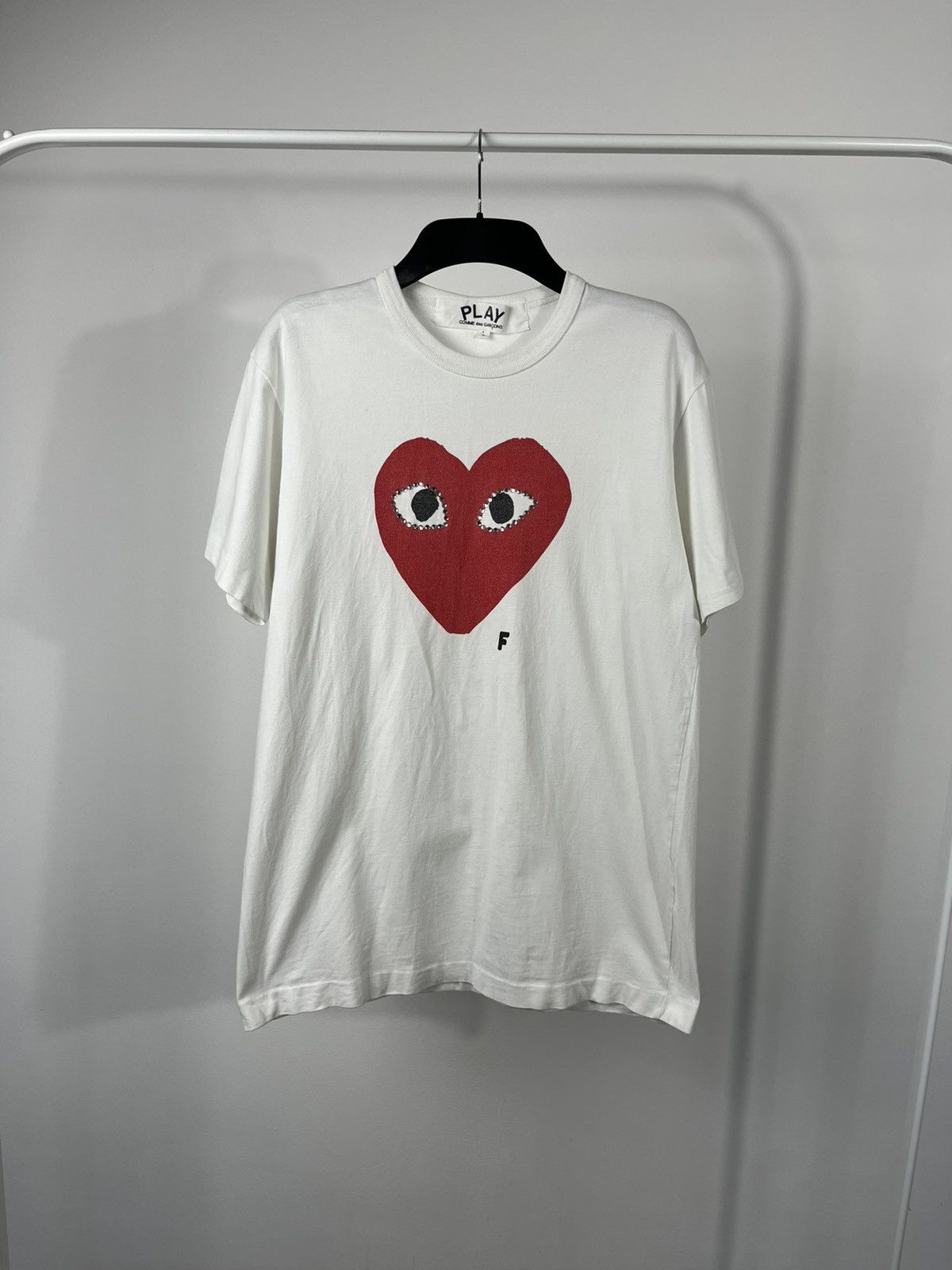 Comme des Garcons Comme des Garcons Play Men’s T-Shirt Red Heart Eyes L Size US L / EU 52-54 / 3 - 1 Thumbnail
