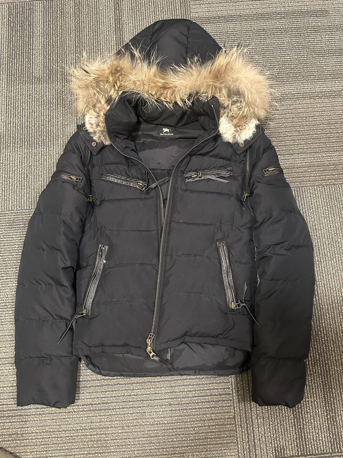2000s Buffalo Bobs Two Way Zip Fur Jacket