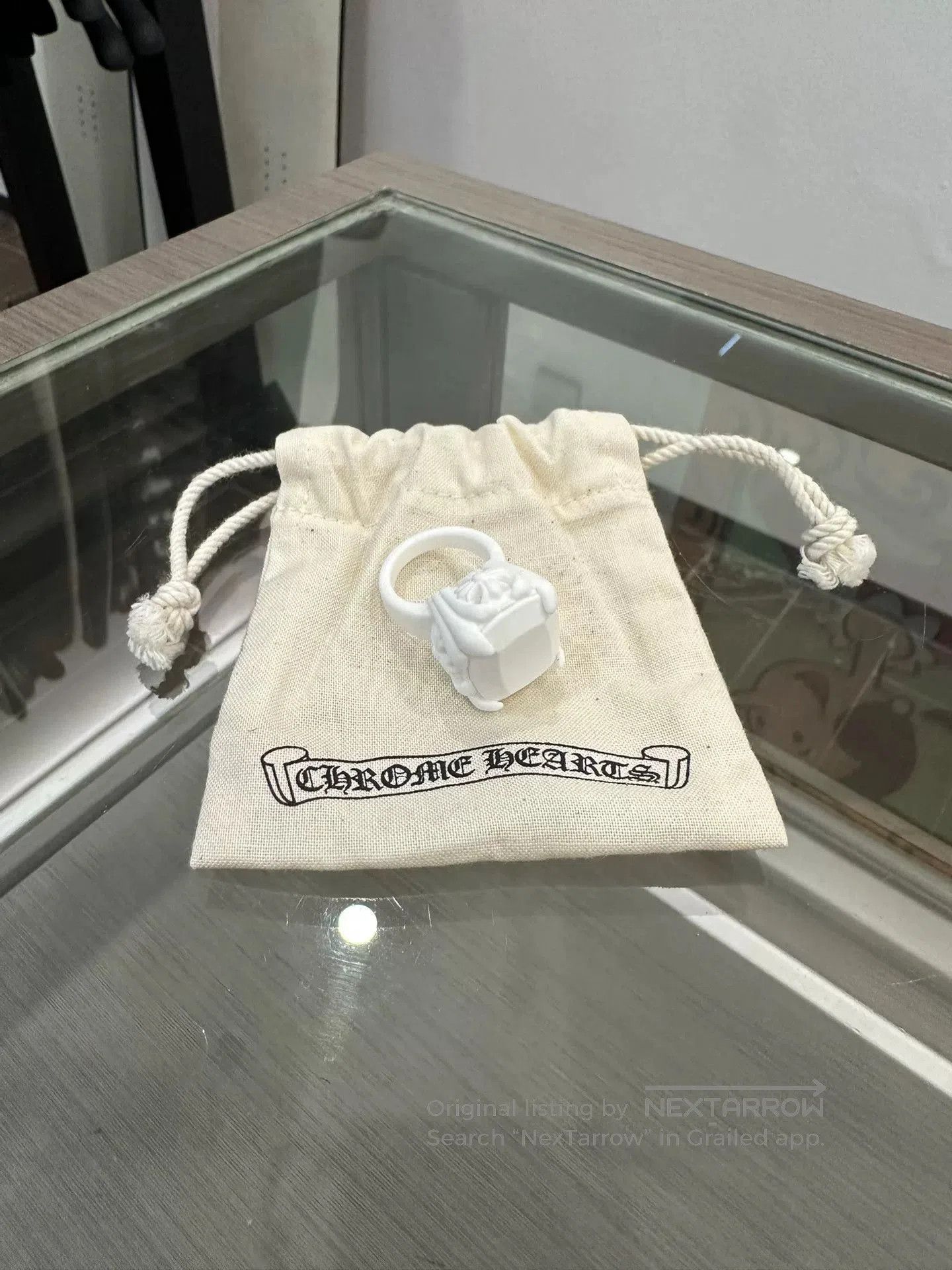 Chrome Hearts Chrome Hearts White Silicone Cross Ring US6.5. Size ONE SIZE - 1 Thumbnail