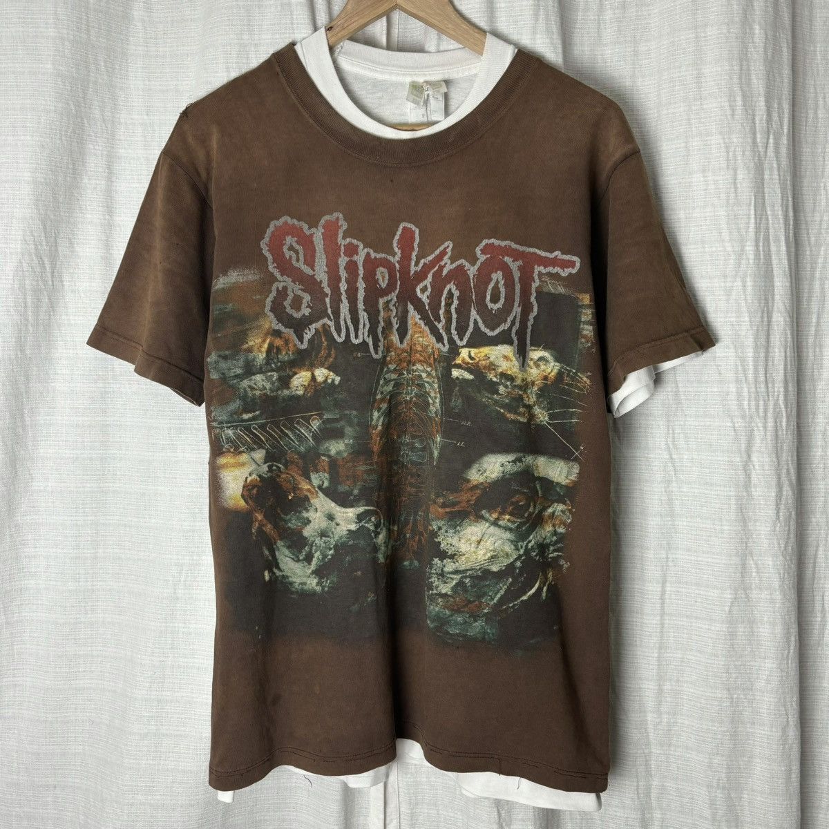 slip knot IOWA期 2001 ビンテージ バンドTシャツ Vintage Slipknot T-Shirt, Iowa World Tour 2001, 90s Rock