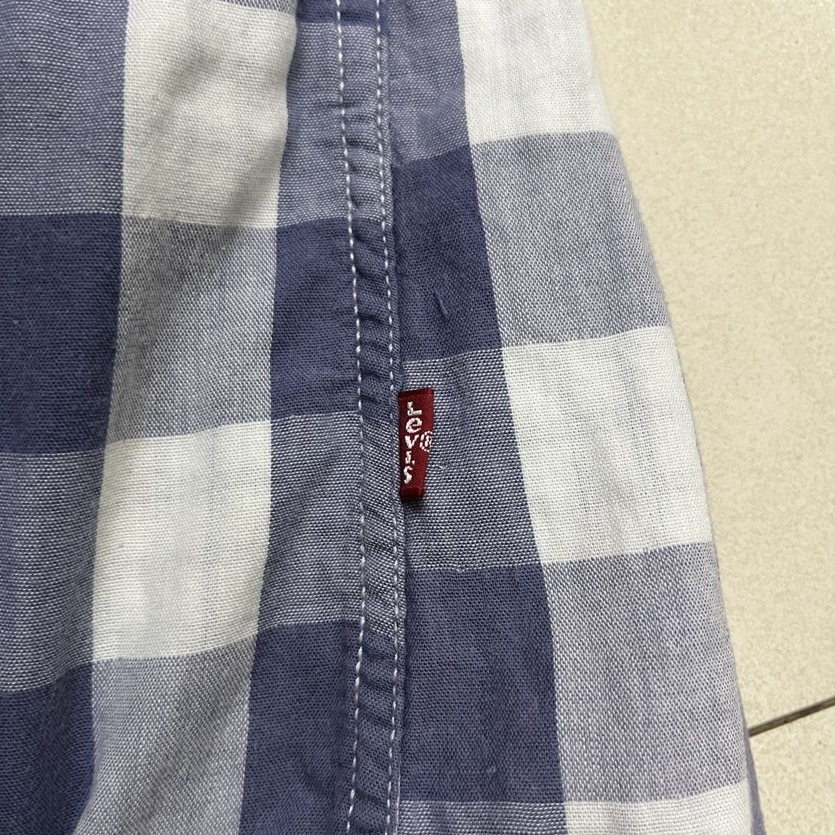 Levi's × Levi's Made & Crafted × Levi's Vintage Clothing Levis Linen Checkered Button Shirt Size US S / EU 44-46 / 1 - 3 Thumbnail