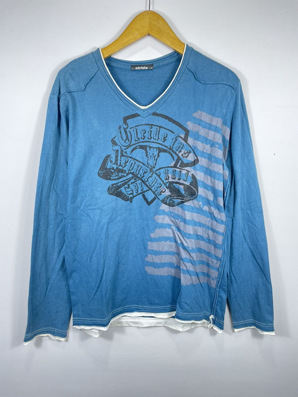 Japanese Brand CRAZY CLIRIDE POEM DOUBLE LAYER LONG SLEEVE PUNK STYLED Size US M / EU 48-50 / 2 - 1 Thumbnail