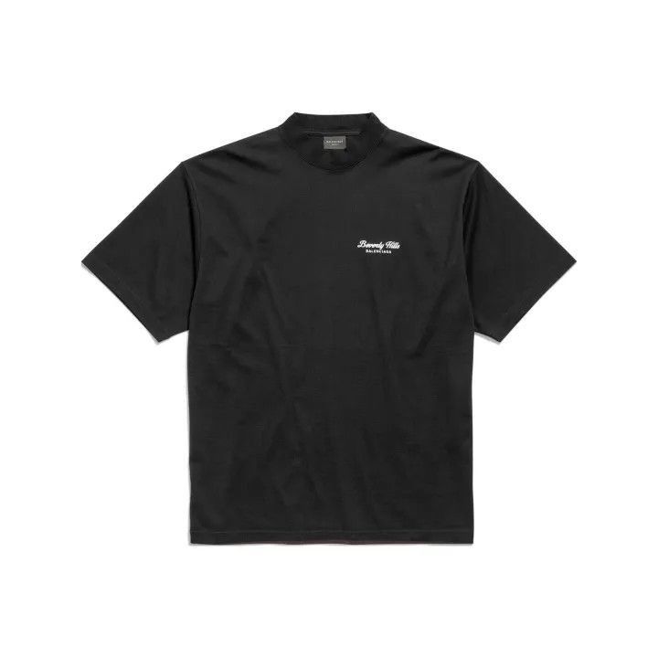Balenciaga Balenciaga Balenciaga Black Letter Print Short Sleeve TShi Size US M / EU 48-50 / 2 - 1 Thumbnail