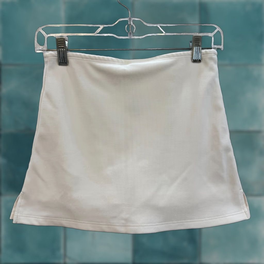 Vintage VINTAGE Y2K White Mini Skirt XS Womens 1990s Sporty Athletic Tennis Preppy Div ine Size 26" / US 2 / IT 38 - 1 Thumbnail