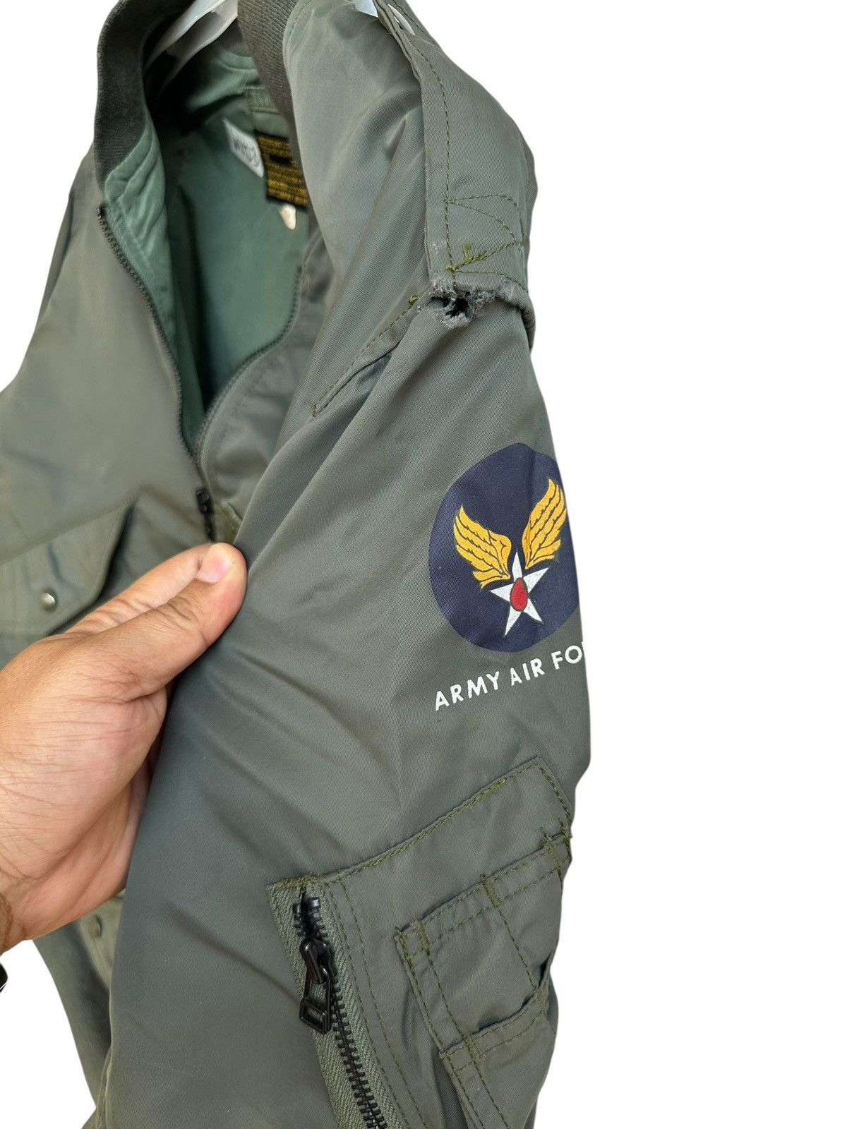 Japanese Brand Vintage Nankai Air Fighter Bomber Jacket Size US L / EU 52-54 / 3 - 7 Thumbnail
