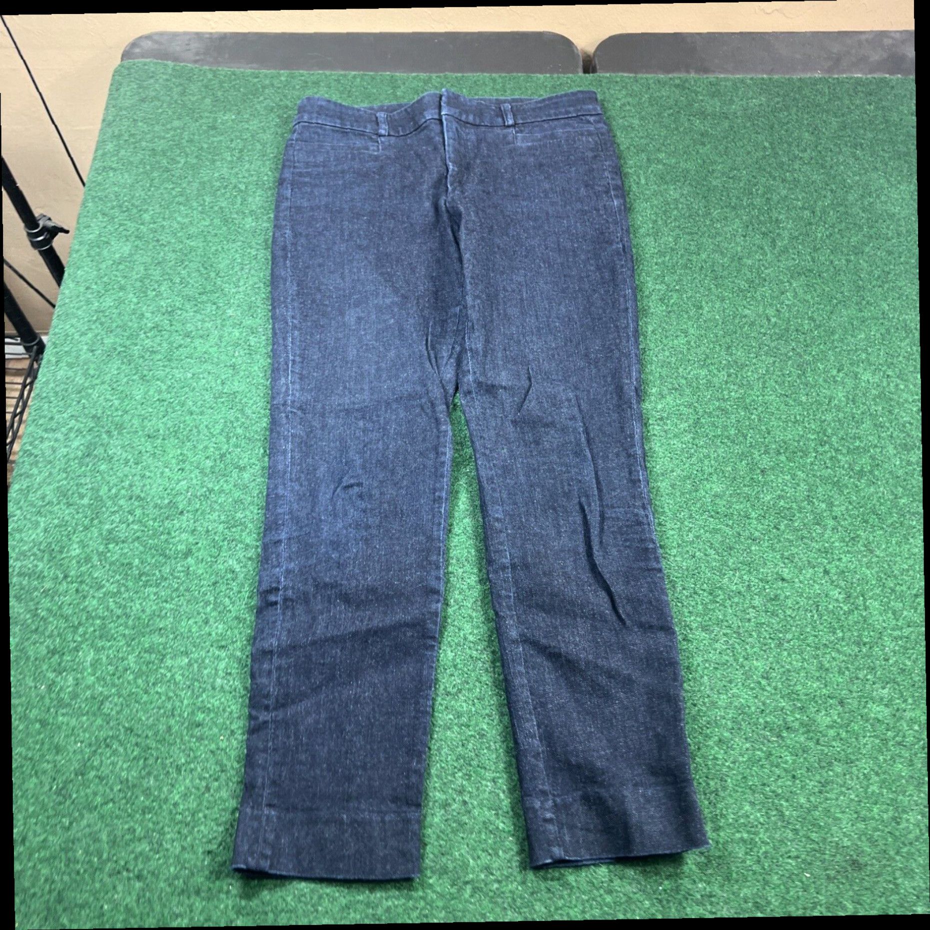 EB Denim Banana Republic Sloan Crop Denim Pants Chambray Mid-rise Womens Size 4 29x27 Size 27" / US 4 / IT 40 - 1 Thumbnail