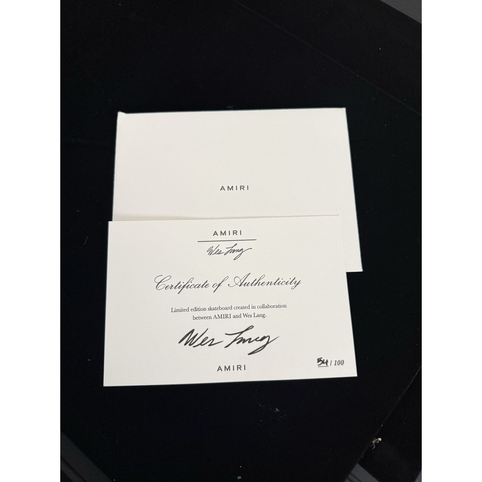 Amiri VERY limited AMIRI X WES LANG SKATEBOARD 54 Of 100 Size ONE SIZE - 8 Thumbnail