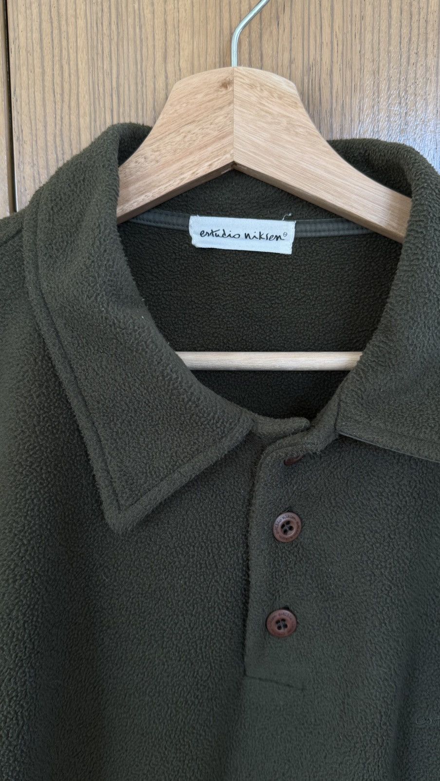 Other Estudio Niksen Fleece Polo Sweater Size US M / EU 48-50 / 2 - 2 Thumbnail