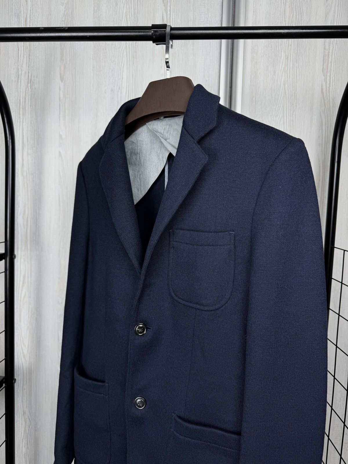 Woolrich Woolen Mills WOOLRICH JOHN RICH & BROS Blazer Mens MEDIUM Half Lined Blue Size 40R - 5 Thumbnail