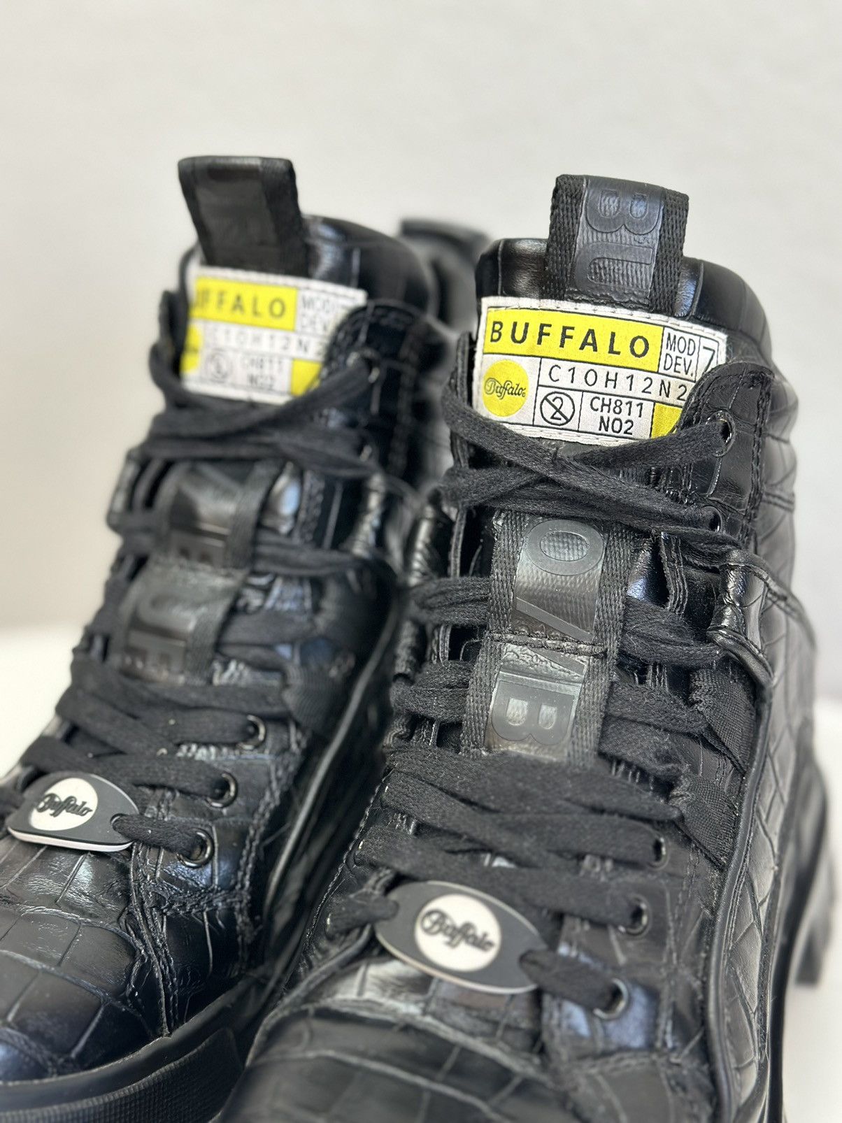 Buffalo London Vintage Buffalo platform black leather boots Ghotic As 98 Size US 9 / IT 39 - 5 Thumbnail