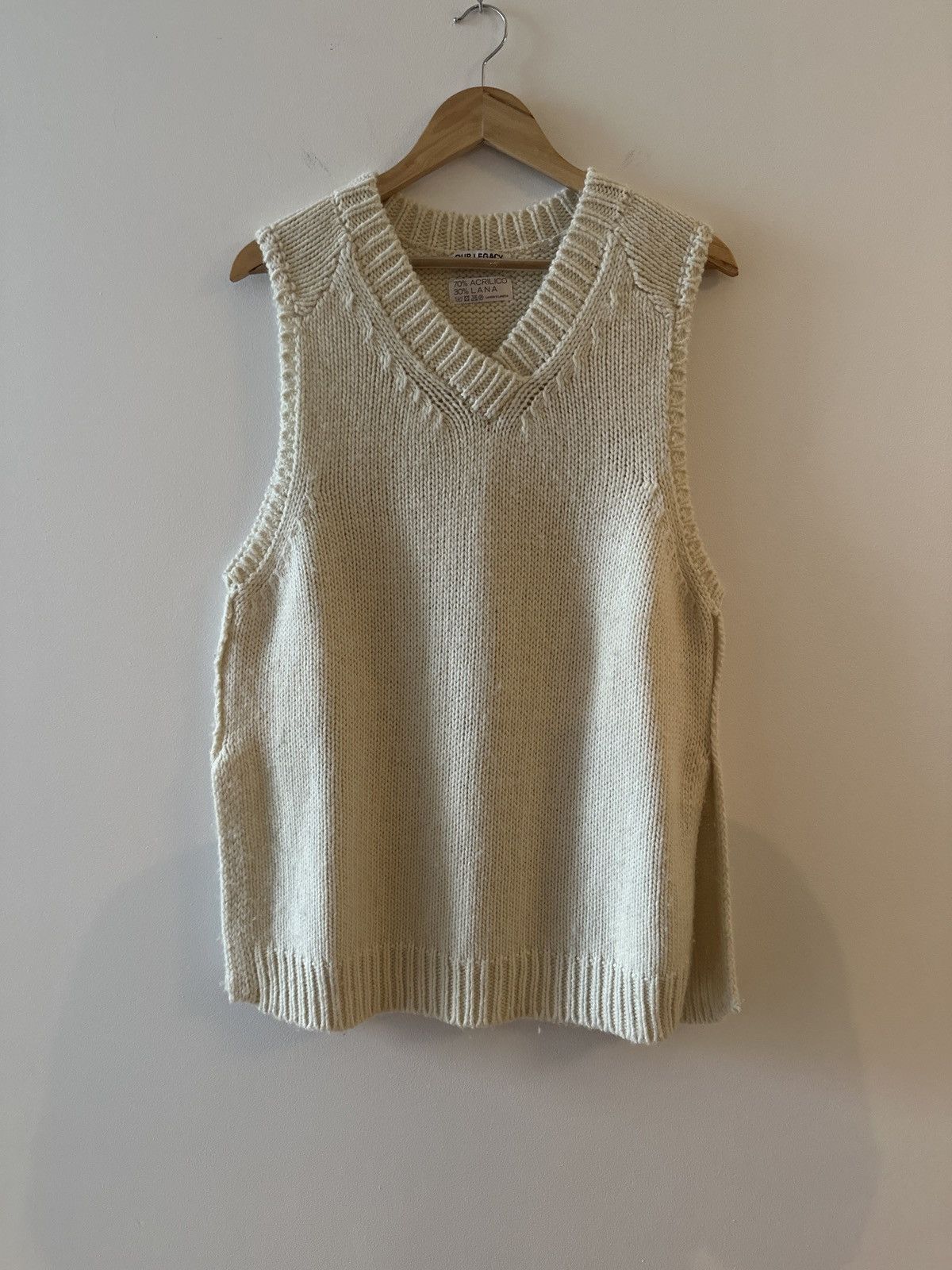 Our Legacy V Neck Raglan Vest Size US S / EU 44-46 / 1 - 1 Thumbnail