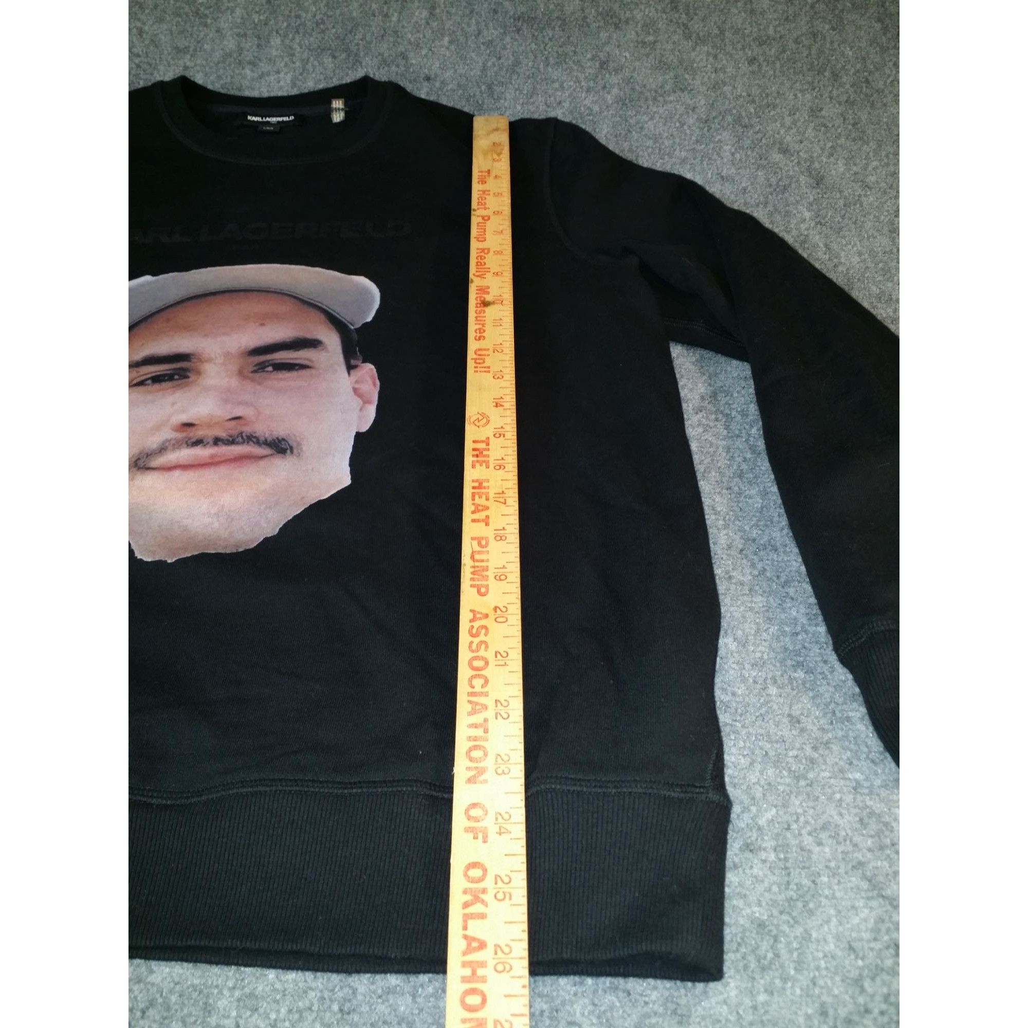 Karl Lagerfeld Karl Lagerfeld Sweatshirt Men Sz L Graphic Print Black Stree Size US L / EU 52-54 / 3 - 3 Thumbnail