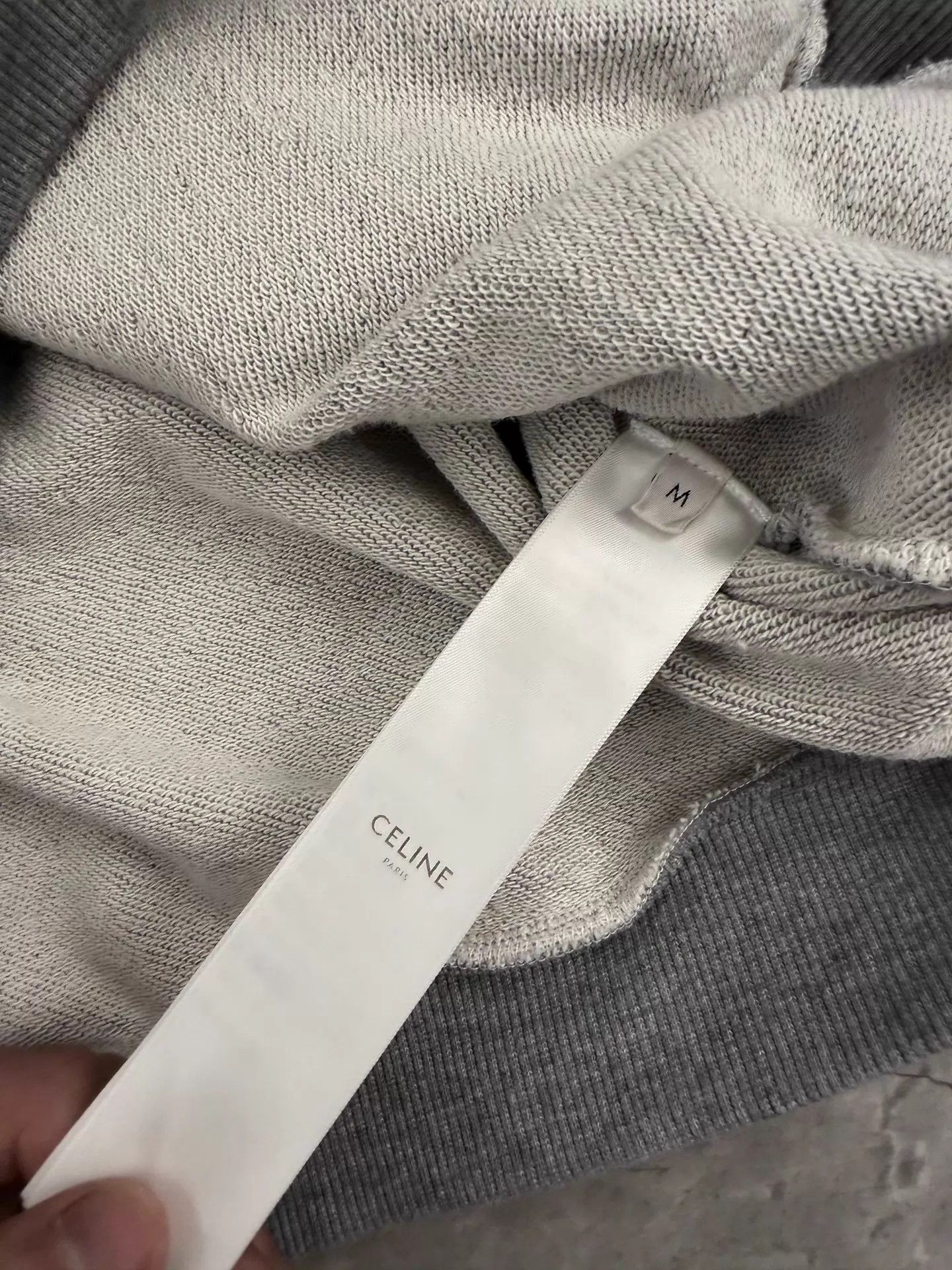 Celine CelineHediSlimane25ssGrayGothLogoEmbroideredHoodieM Size US M / EU 48-50 / 2 - 5 Thumbnail