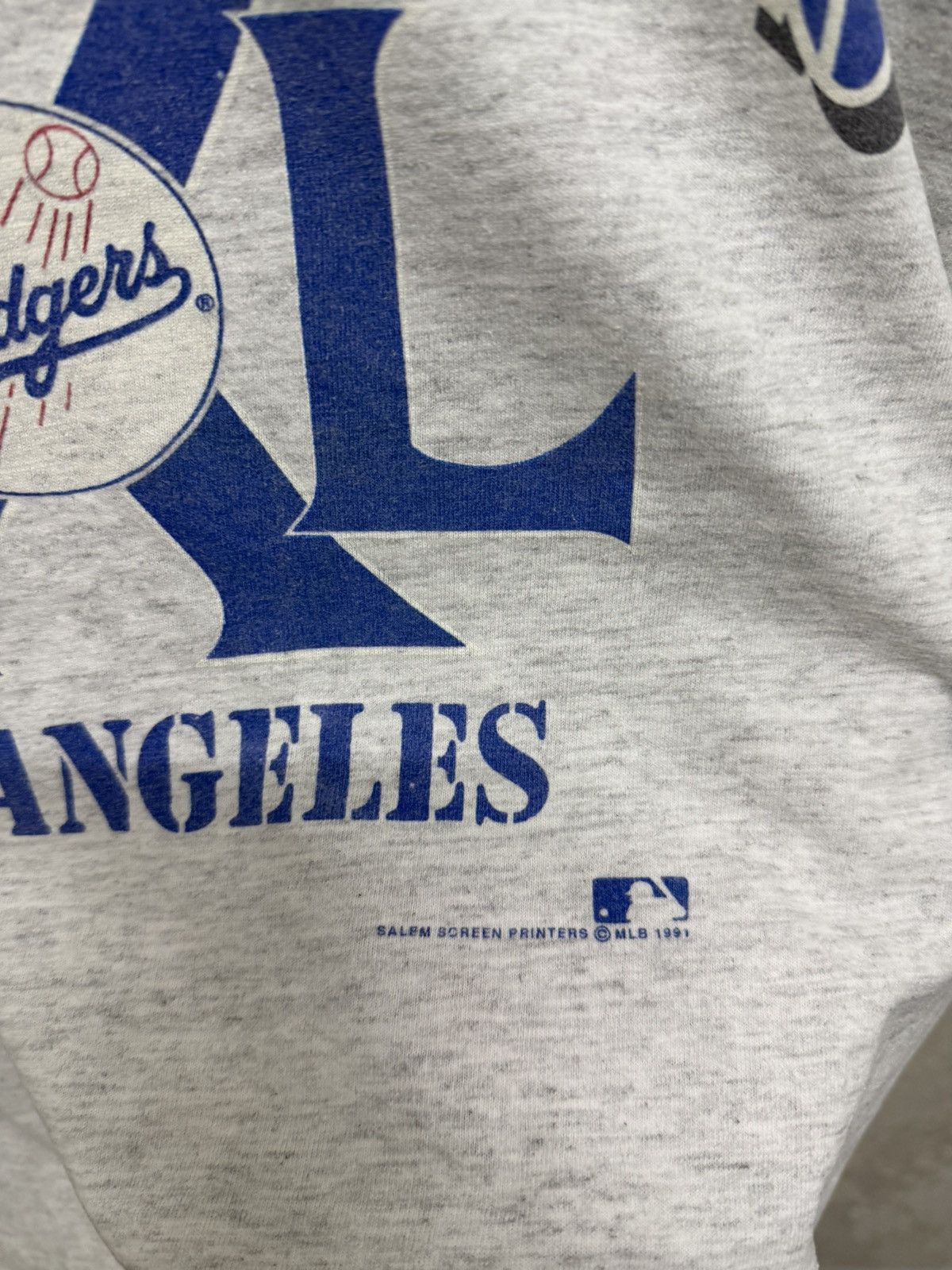 MLB Vintage 1991 Los Angeles Dodgers salem Tshirt Size US M / EU 48-50 / 2 - 4 Thumbnail