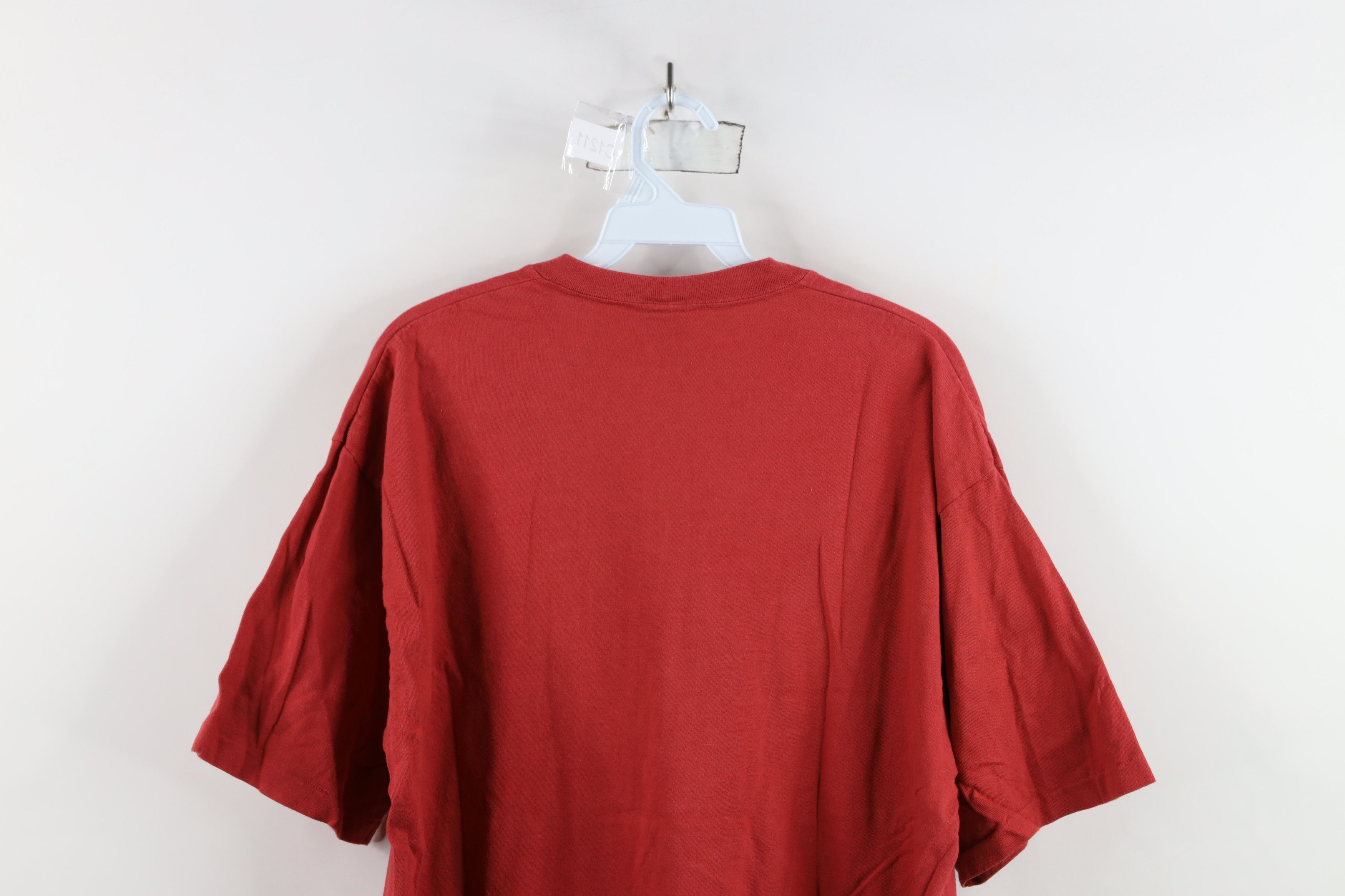 Gap × Vintage Vintage 90s Gap Short Sleeve V-Neck T-Shirt Red Cotton USA Size US M / EU 48-50 / 2 - 12 Thumbnail