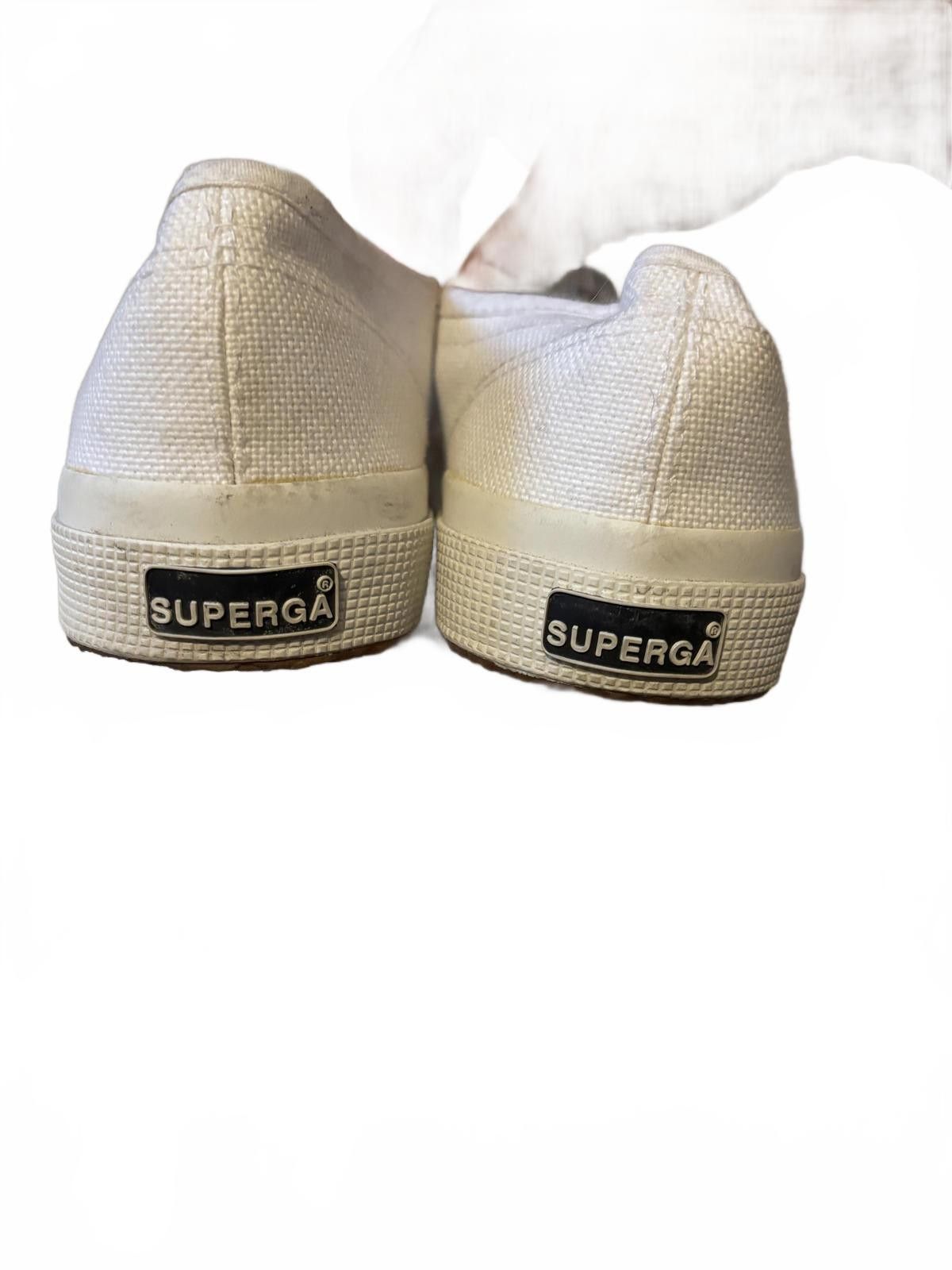 Superga Superga White Canvas Sneakers Size 39 Size US 8.5 / IT 38.5 - 6 Thumbnail