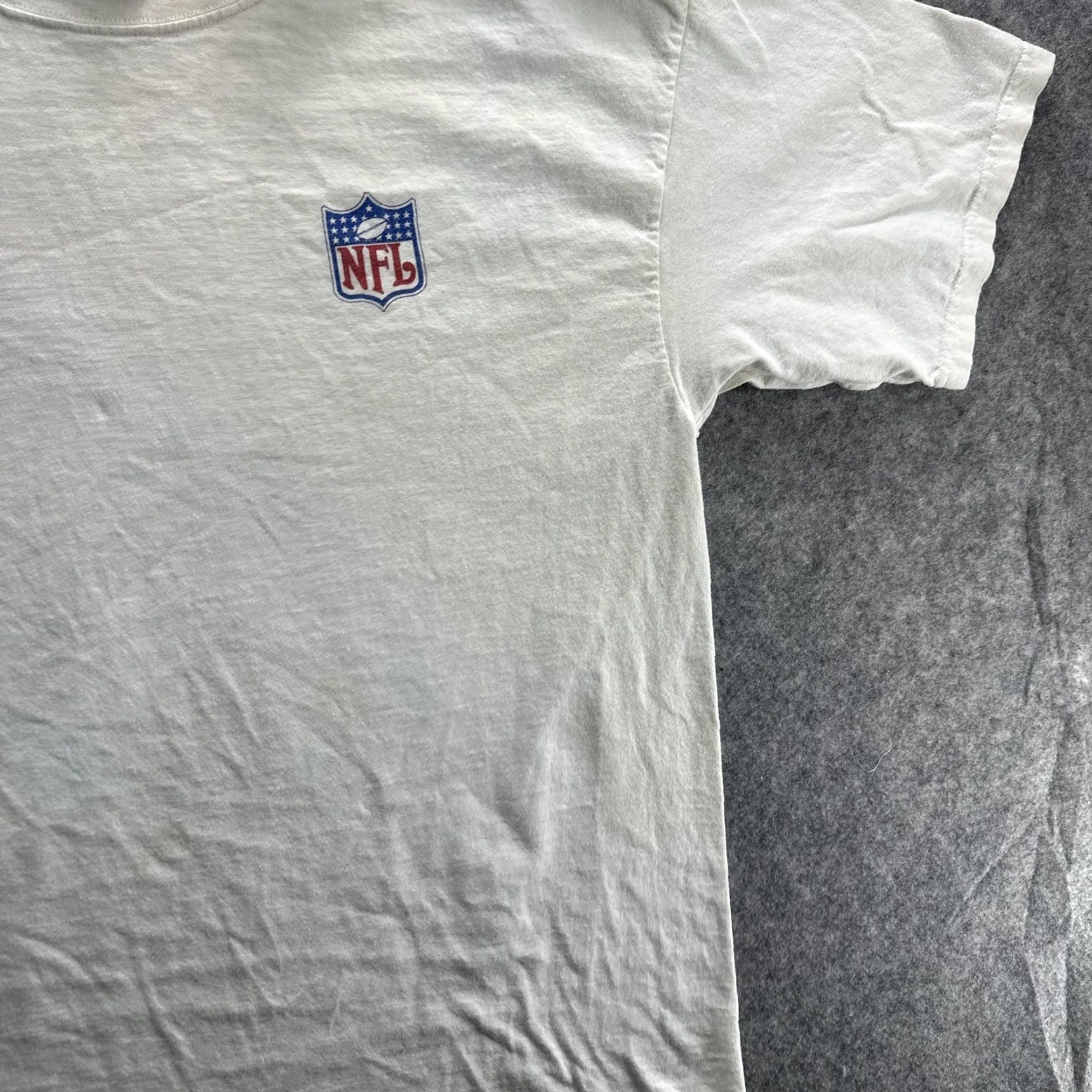 NFL VINTAGE NFL T-Shirt Mens XL Short Sleeve White Cotton Football 90s Pepsi Promo Logo Sports Mens Size US XL / EU 56 / 4 - 4 Thumbnail