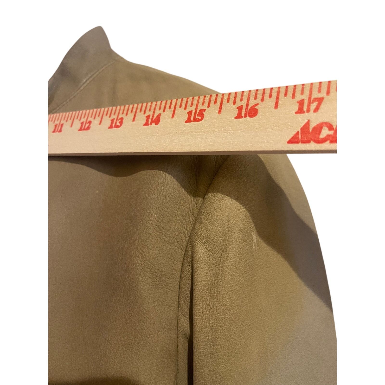 Jones New York Jones New York Vintage Tan Leather Jacket Women’s Size 8 Size M / US 6-8 / IT 42-44 - 6 Thumbnail