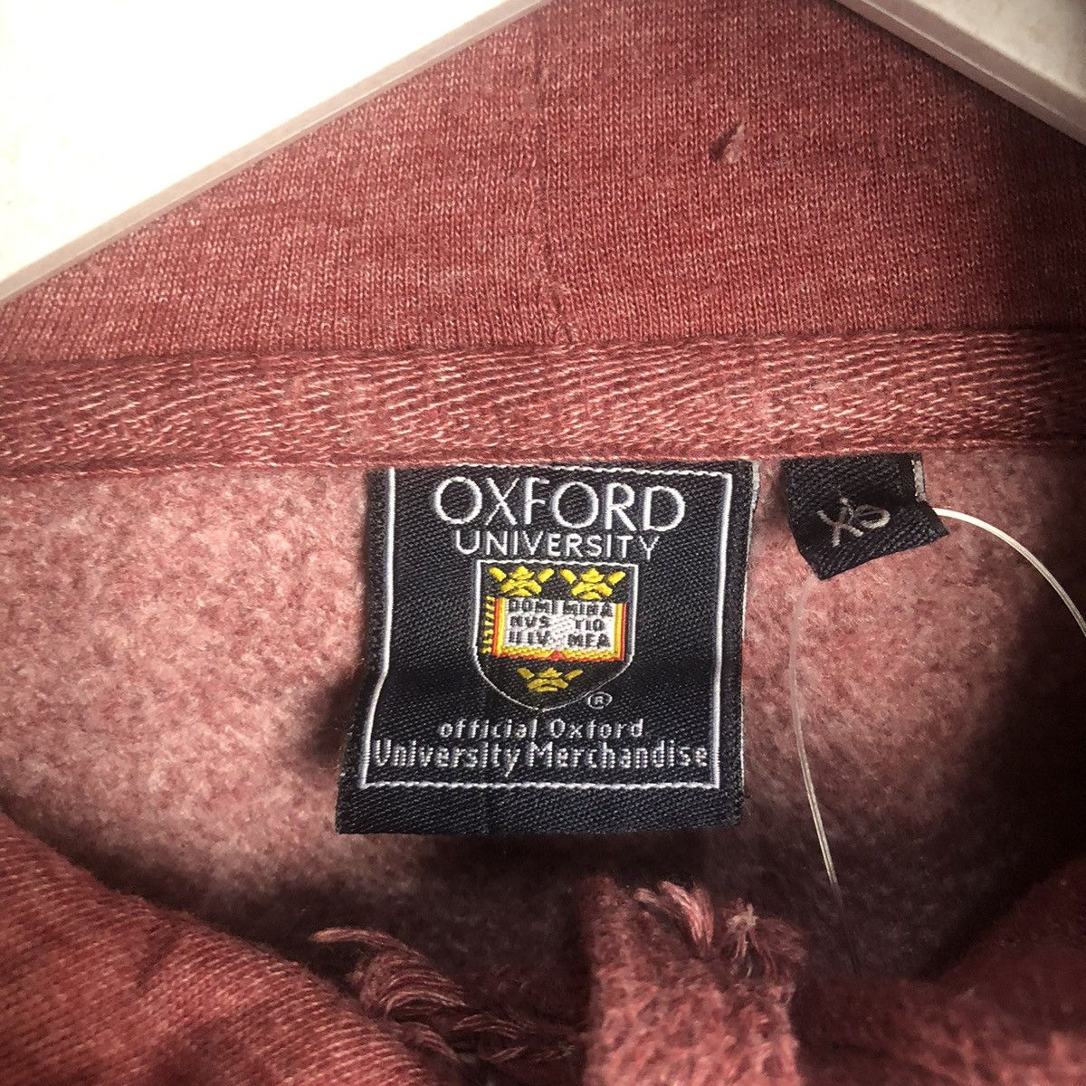 Vintage Oxford University vintage Maroon Hoodie sweatshirt #A24 Size US XS / EU 42 / 0 - 9 Thumbnail
