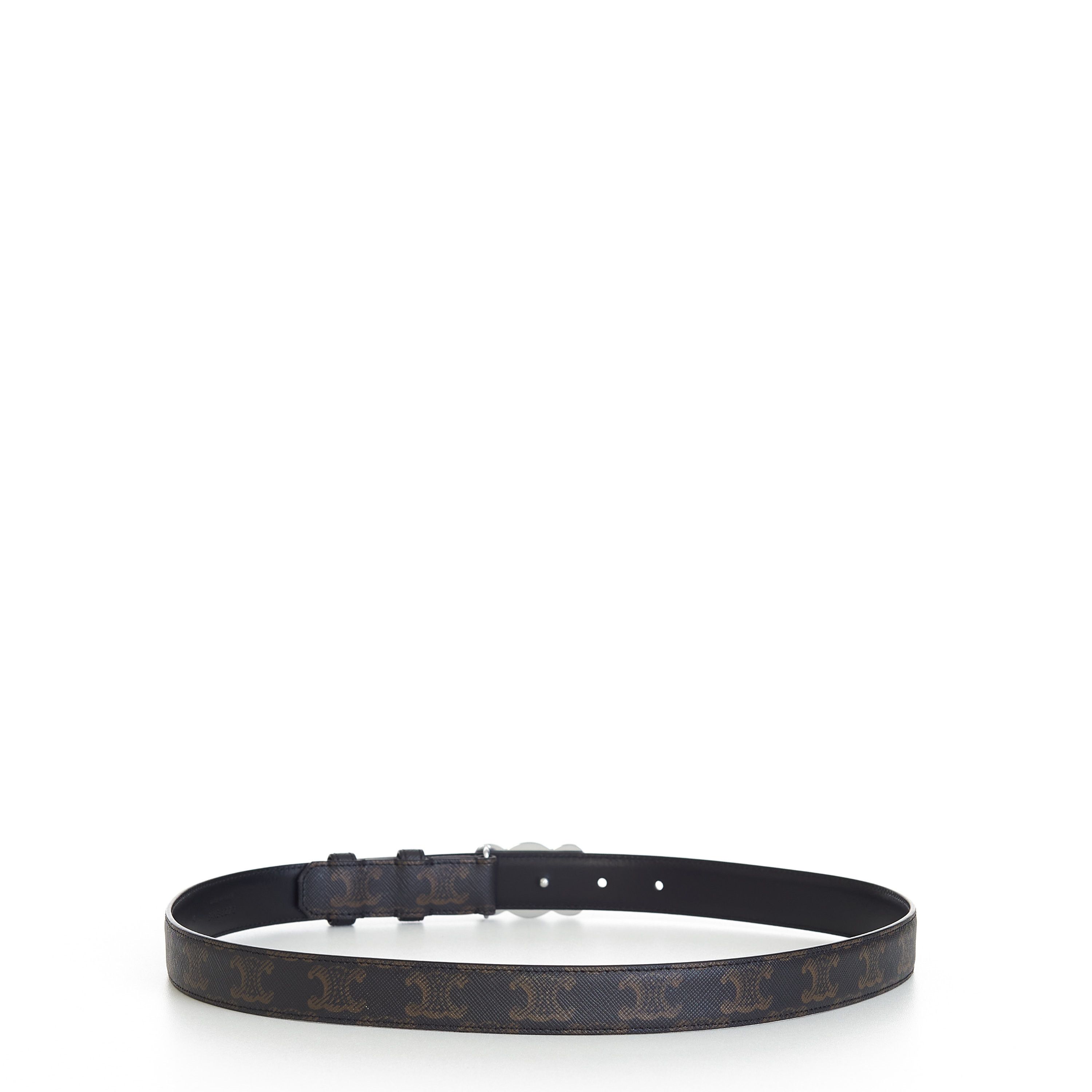 Celine Men's Medium Triomphe Canvas Belt In Size 95 Size ONE SIZE - 5 Thumbnail