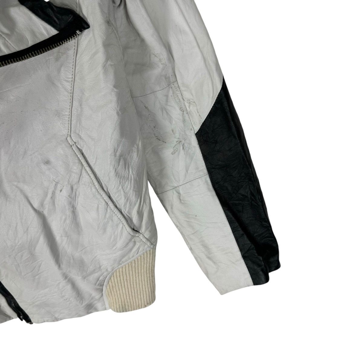 Issey Miyake ☀️TSUMORI CHISATO ISSEY MIYAKE LEATHER BIKERS JACKET Size M / US 6-8 / IT 42-44 - 4 Thumbnail