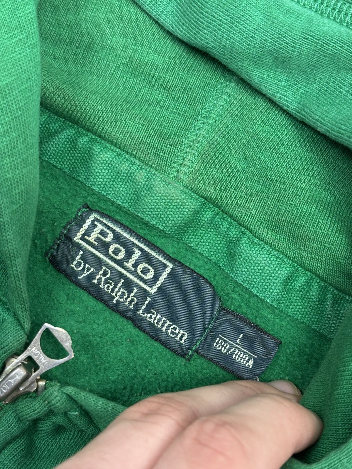 Polo Ralph Lauren × Vintage Vintage Polo Ralph Lauren Zip Hoodie Green Y2K Style Rare Size US L / EU 52-54 / 3 - 6 Thumbnail