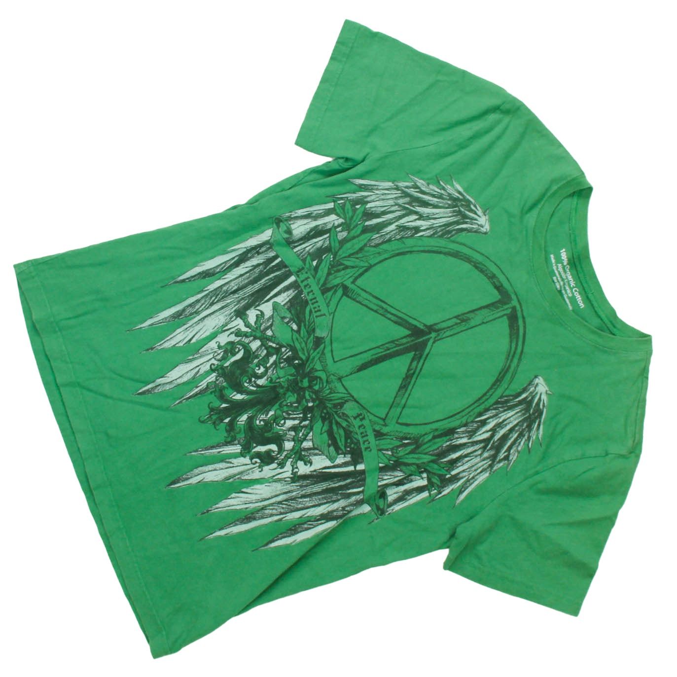 Other Men's Medium 38/40 Green 100% Organic Cotton T-Shirt Tee Top Size US M / EU 48-50 / 2 - 1 Thumbnail