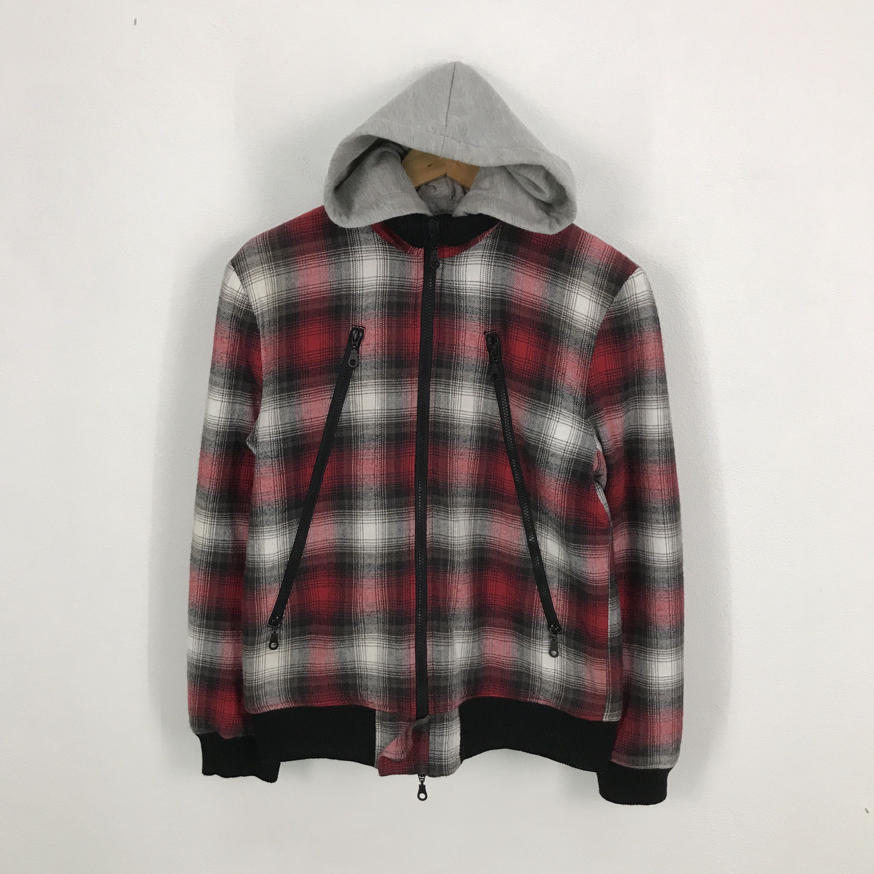 In The Attic × Japanese Brand in the attic japan punk flannal zipper jacket hoodie style Size US L / EU 52-54 / 3 - 1 Thumbnail