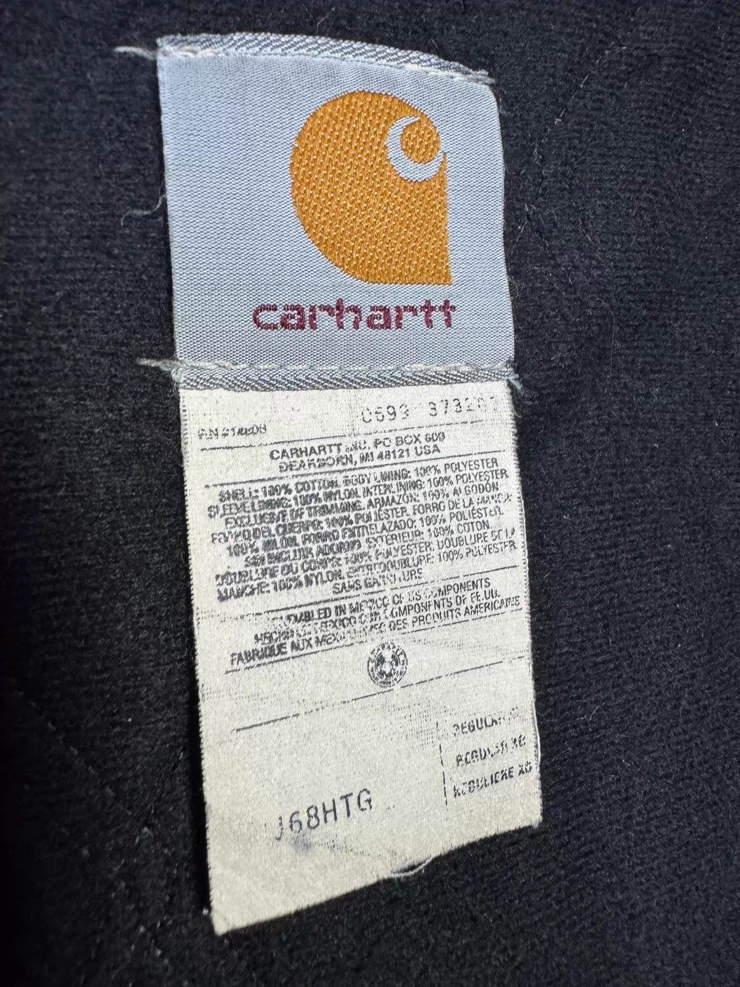 Carhartt Vtg Carhartt J68 HTG XL Hunting Green Hood Jacket Size US XL / EU 56 / 4 - 9 Thumbnail