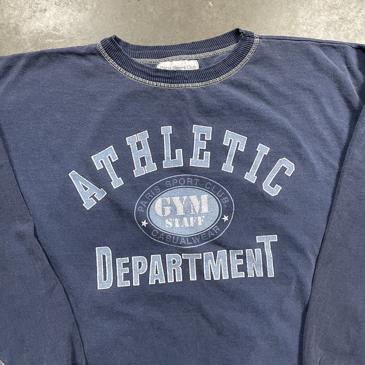 Vintage Vintage 90s Paris Sport Club Athletic Department Sweatshirt Size US L / EU 52-54 / 3 - 3 Thumbnail