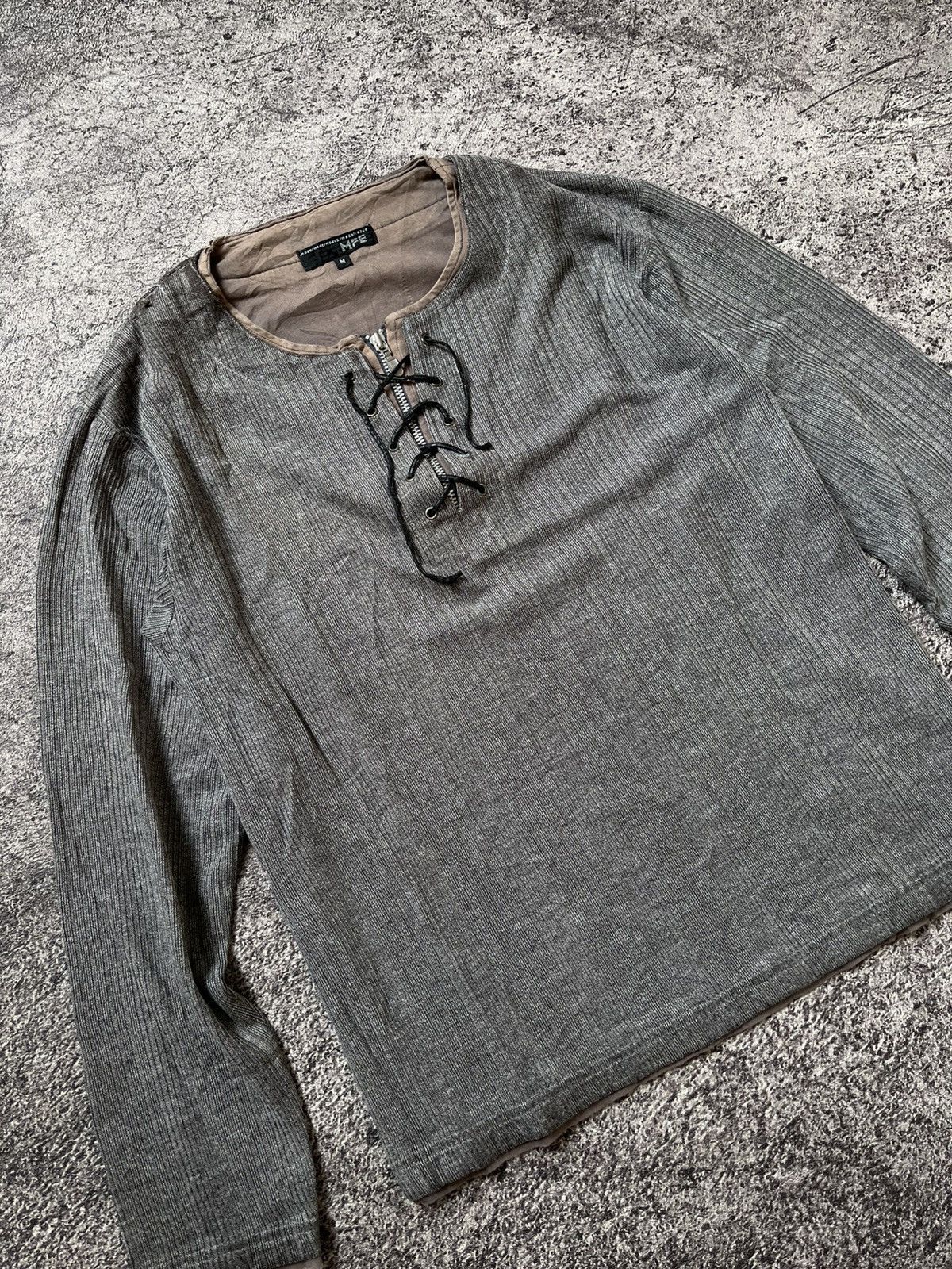 Japanese Brand Y2K Mfe Laced ifsixwasnine long sleeve Size US L / EU 52-54 / 3 - 1 Thumbnail