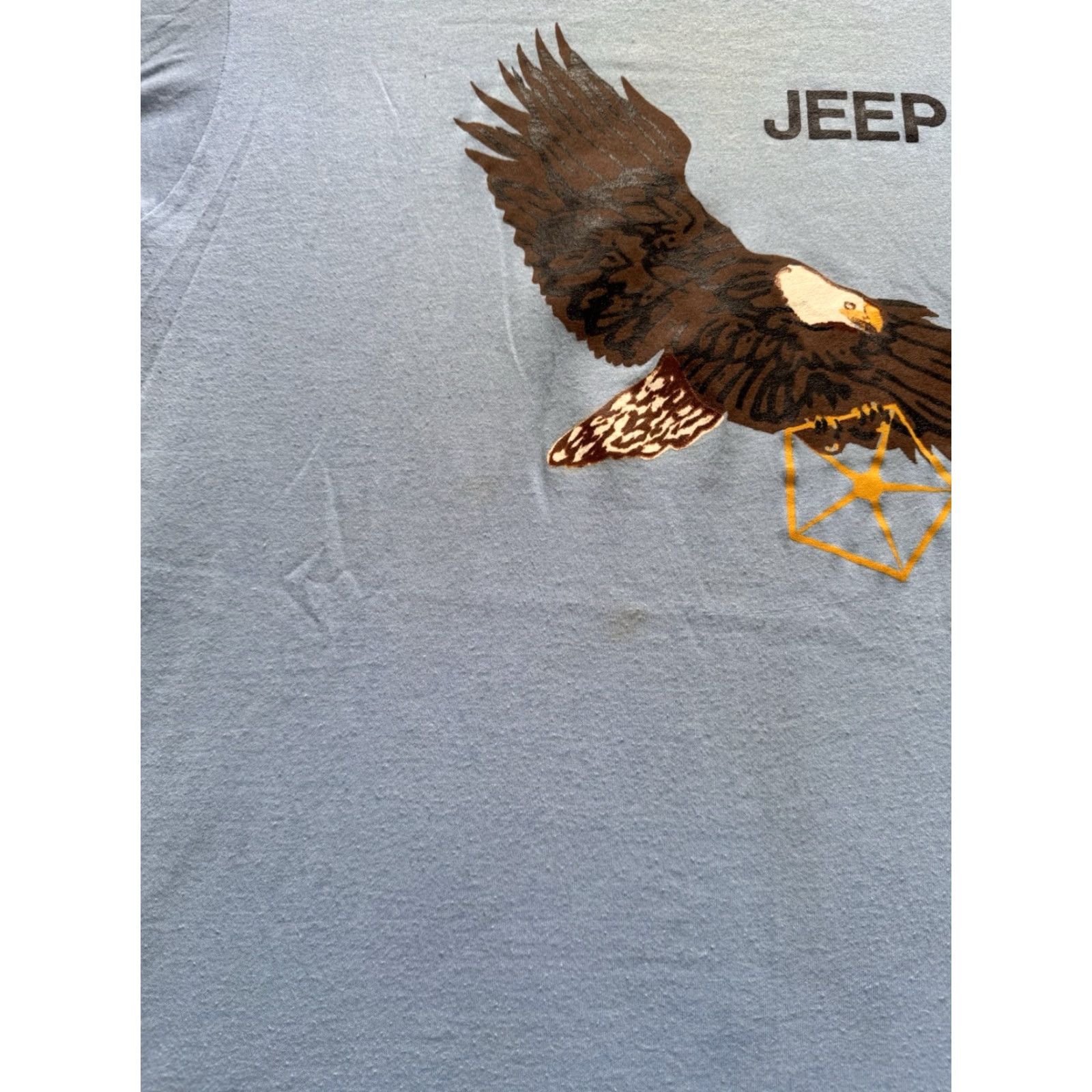 Vintage VINTAGE 80s Chrysler Jeep Toledo Ohio Eagle T Shirt 2XL Cars Grand Cherokee Screen Stars Mens T-Shirt Blue 2XL Size US XXL / EU 58 / 5 - 7 Thumbnail