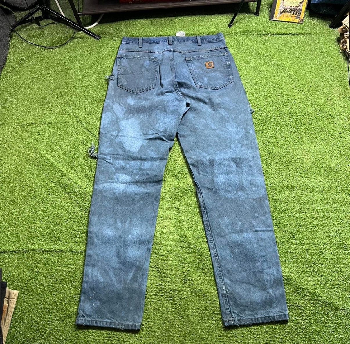 Carhartt Carhartt Faded Blue Dye Straight Pants Size US 34 / EU 50 - 2 Thumbnail