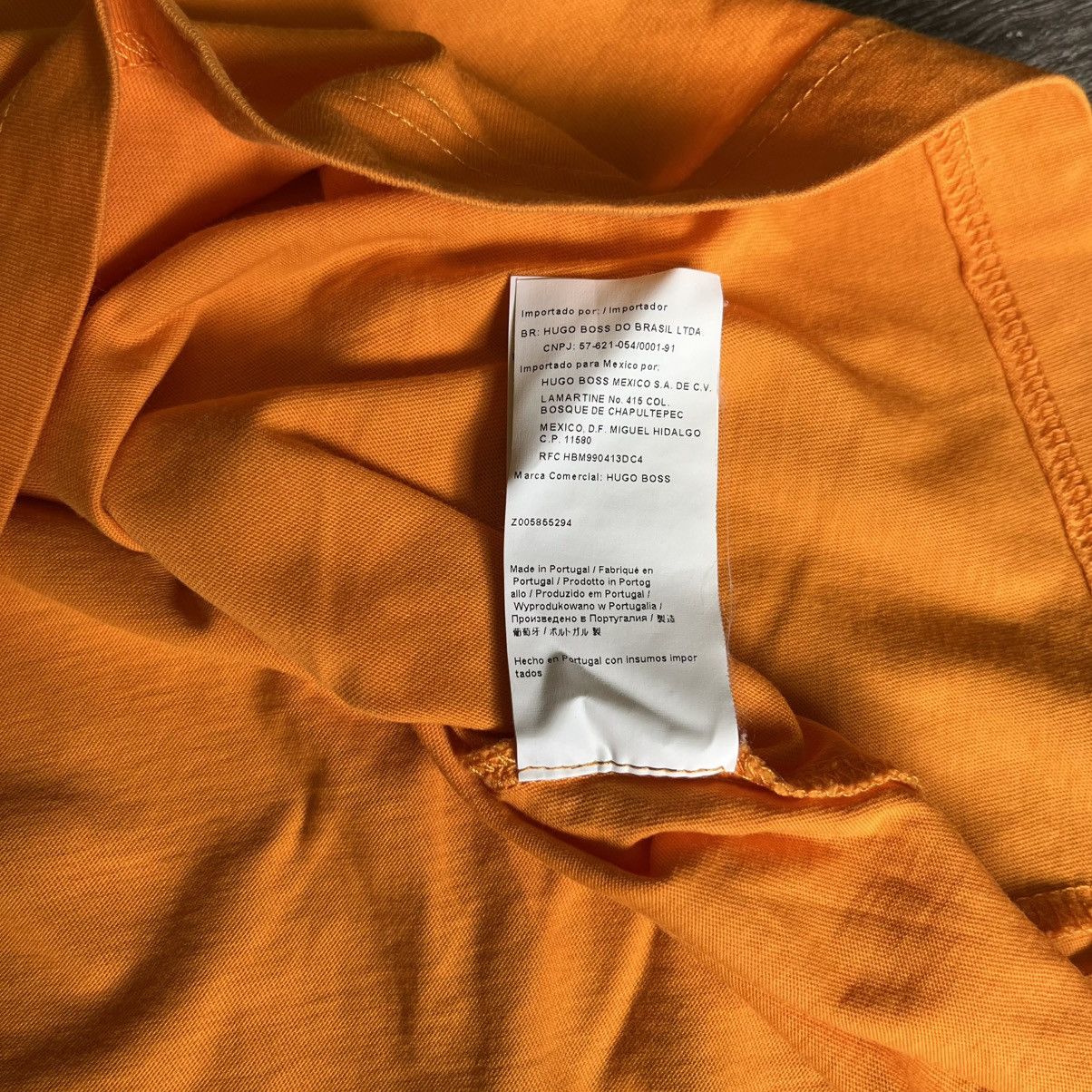 Hugo Boss Vintage 2014 Hugo Boss Netherlands Orange Boss Logo T Shirt Size US M / EU 48-50 / 2 - 12 Thumbnail