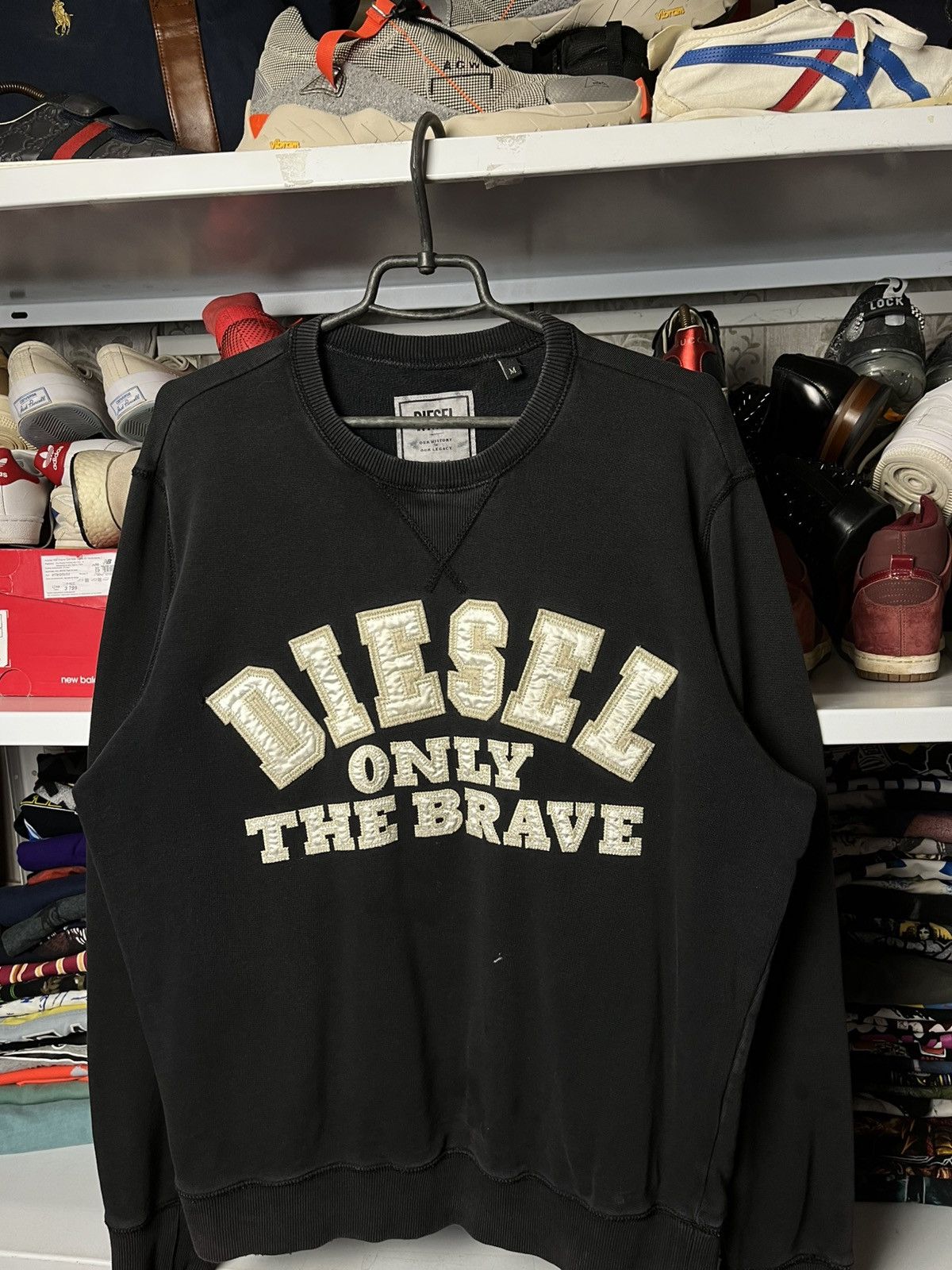 Other Vintage Diesel Distressed Big Ligo Sweatshirt Y2K Size US M / EU 48-50 / 2 - 2 Thumbnail