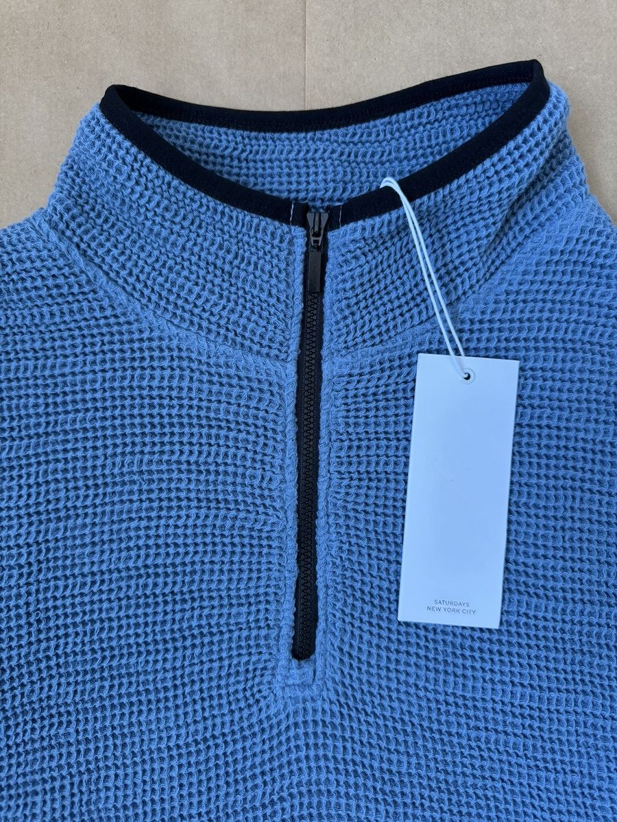 Saturdays NYC Saturdays NYC Waffle Gauze Quarter Zip Size US M / EU 48-50 / 2 - 4 Thumbnail