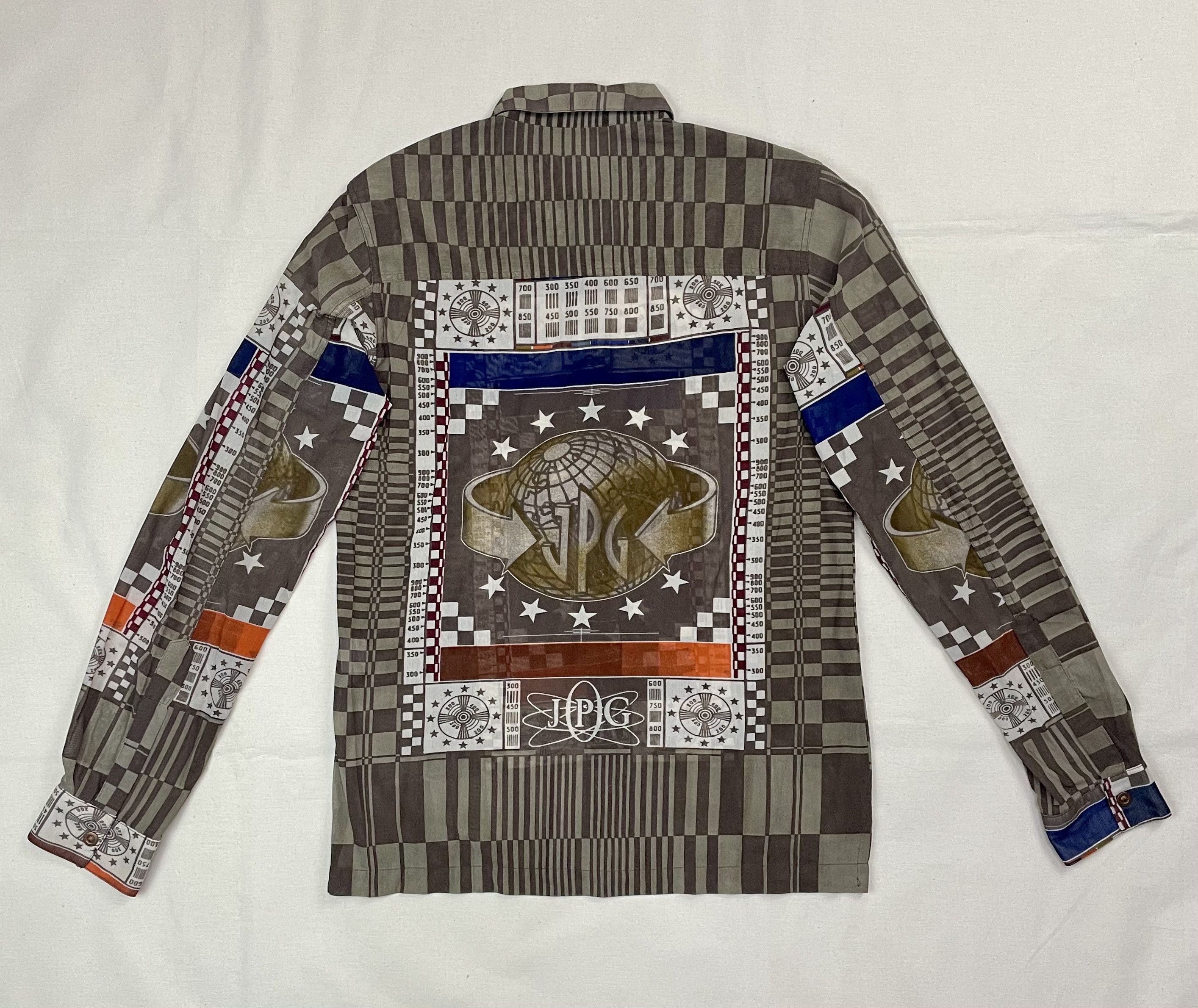 Jean Paul Gaultier SS1995 Jean Paul Gaultier Cyber TV Test Mesh Shirt Vintage Size US S / EU 44-46 / 1 - 3 Thumbnail