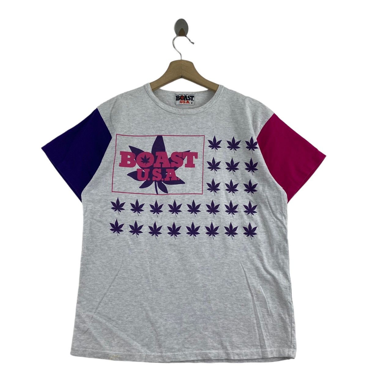 Boast × Vintage Vintage BOAST USA Sportswear Big Logo Print Short Sleeve Size US M / EU 48-50 / 2 - 3 Thumbnail
