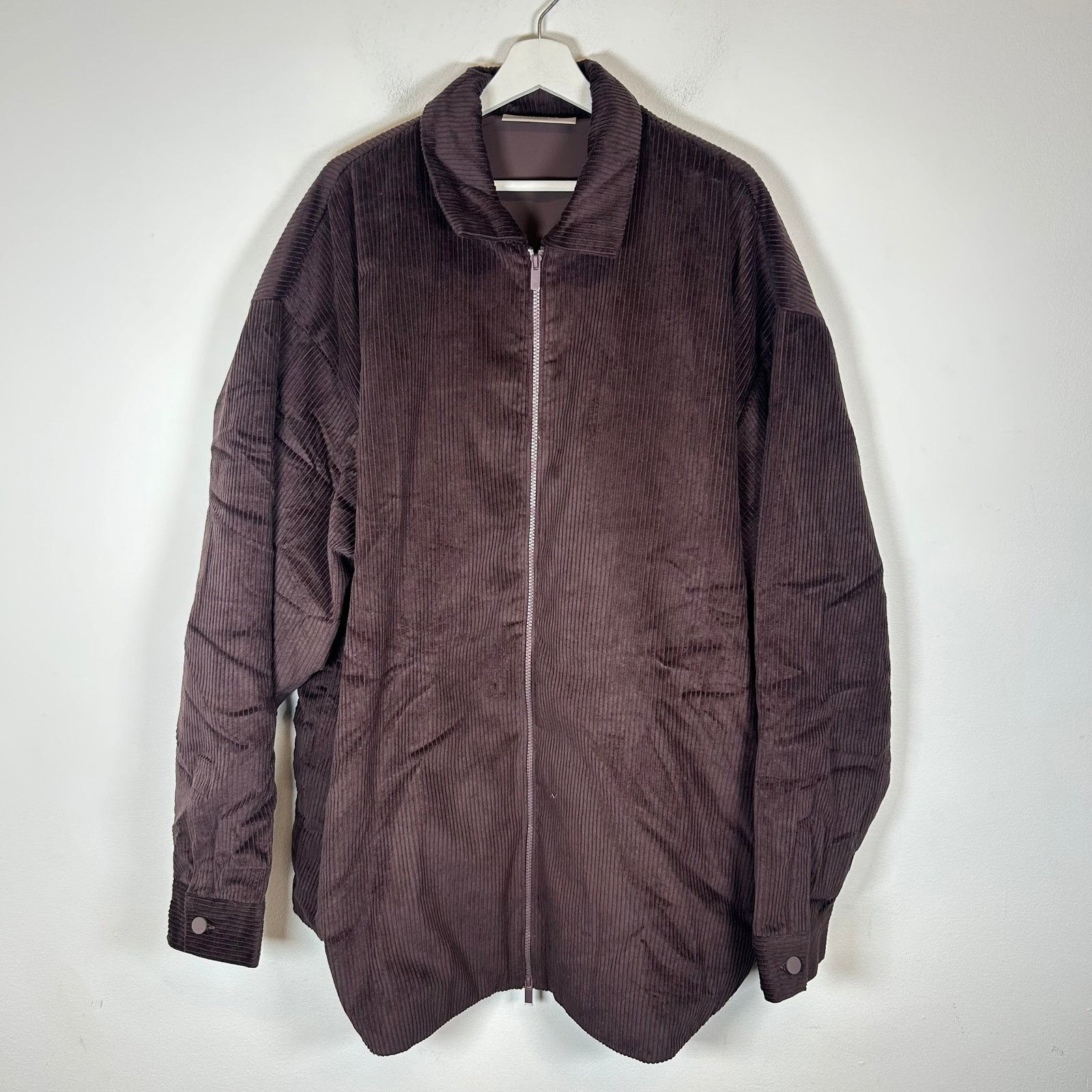 Fear of God Fear of God Essentials Plum Corduroy Jacket Size L Size US L / EU 52-54 / 3 - 1 Thumbnail