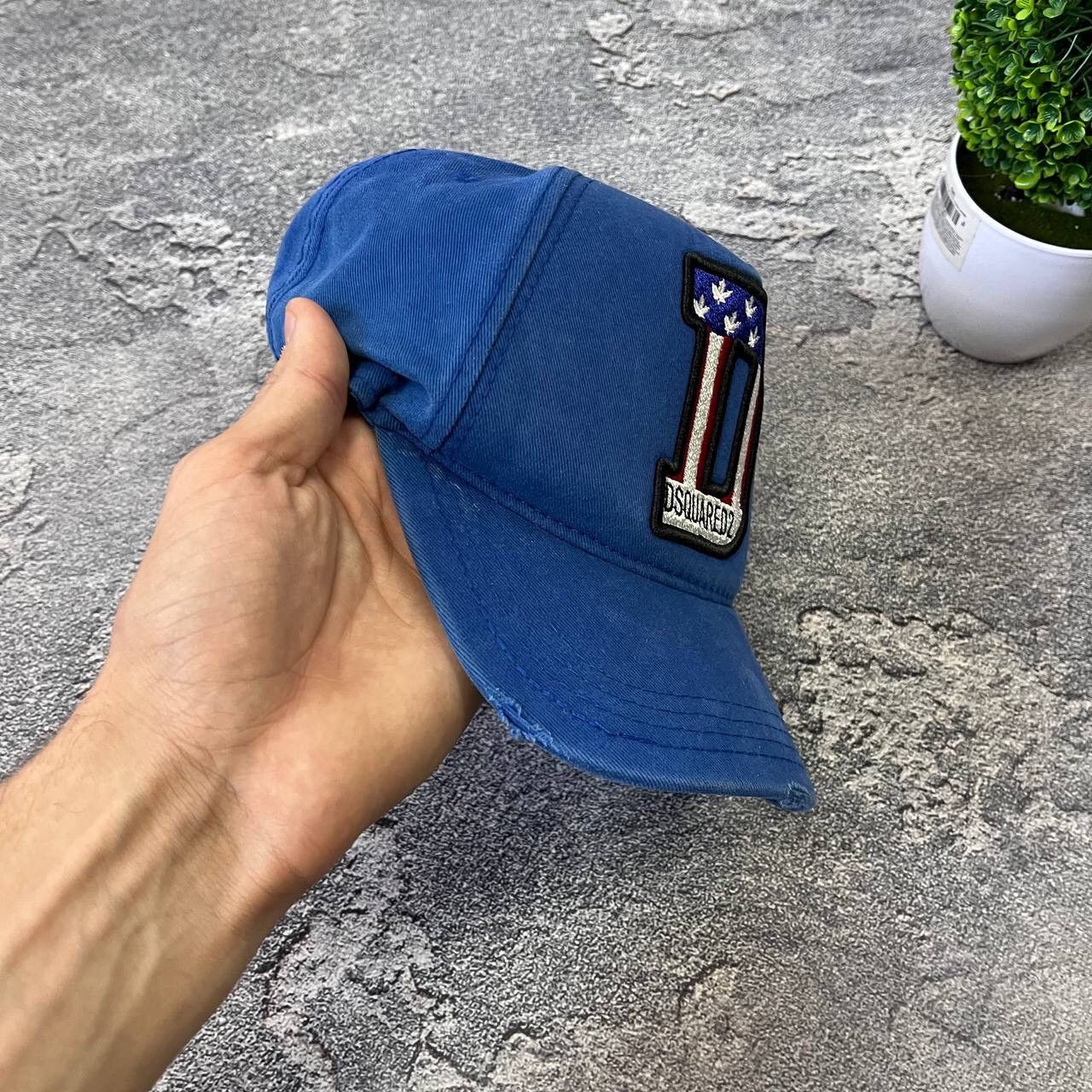 Dsquared2 Vintage DSQUARED2 USA Blue Baseball Y2K Cap Hat Spell Out Size ONE SIZE - 9 Thumbnail