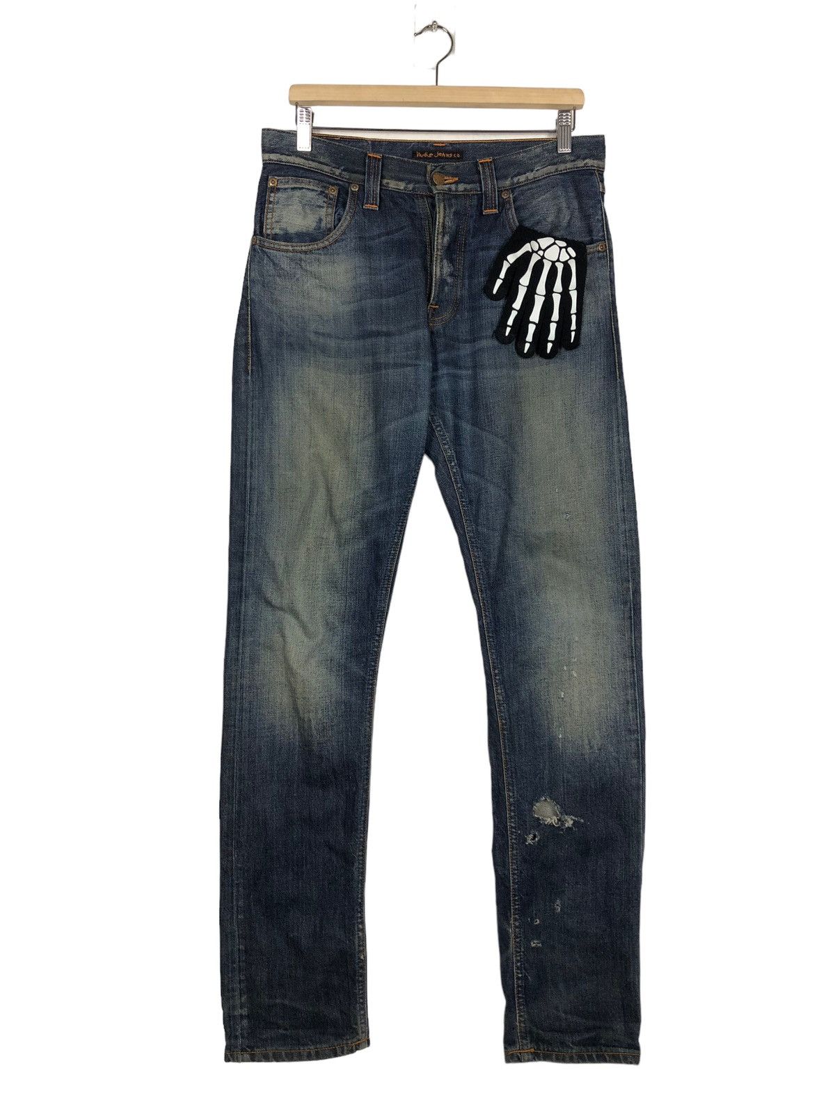 Japanese Brand 🔥Rare Distressed Denim Design Nudie Jeans Japan Made Size US 32 / EU 48 - 1 Thumbnail