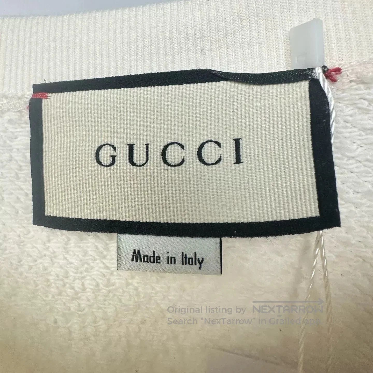 Gucci Gucci Classic White Gold Logo Crewneck Sweatshirt. Size US M / EU 48-50 / 2 - 4 Thumbnail