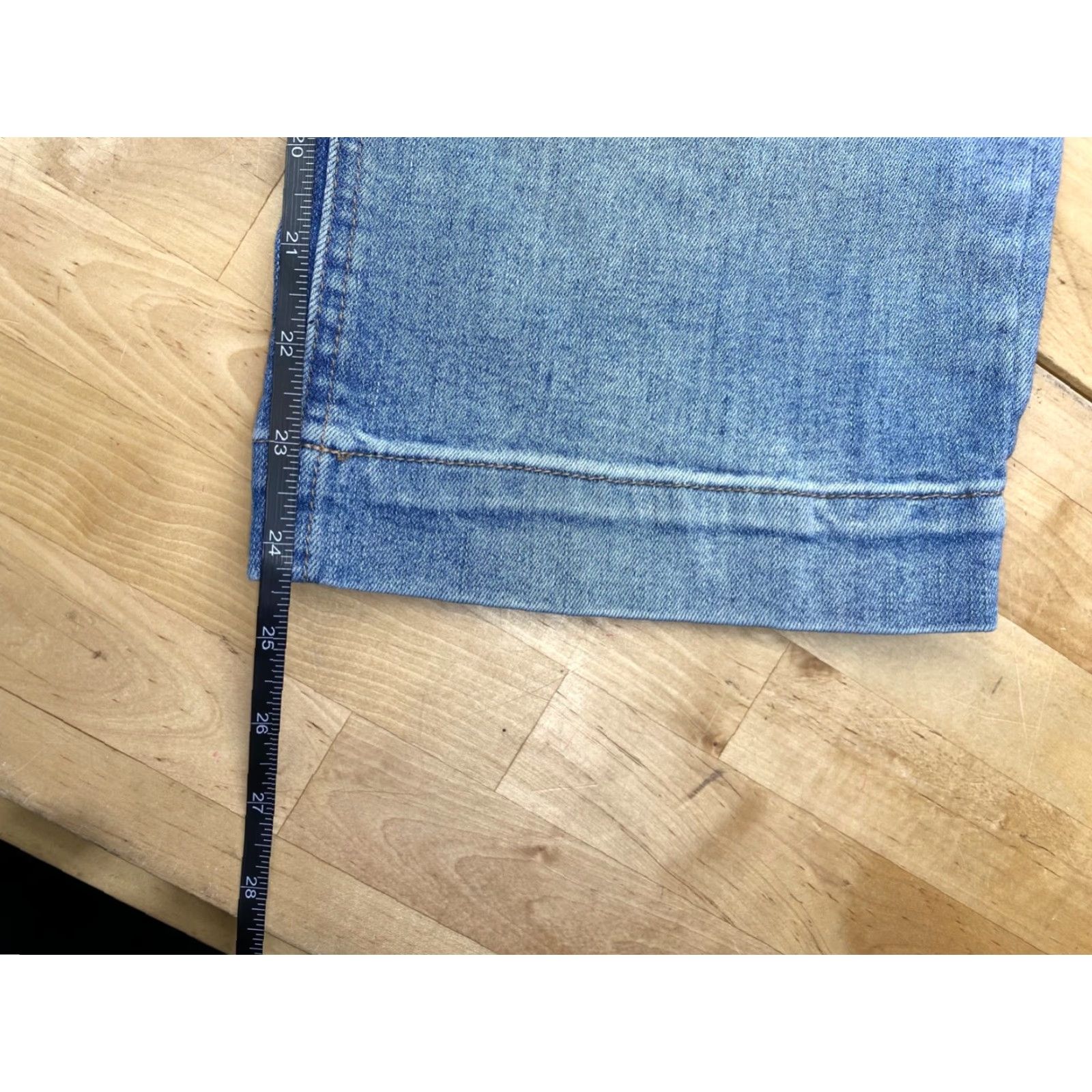 Vintage VINTAGE HYDRAULIC Womens Murray Wide Leg Jeans 3/4 Blue Size 8 Casual #5303 Size 30" / US 8 / IT 44 - 7 Thumbnail
