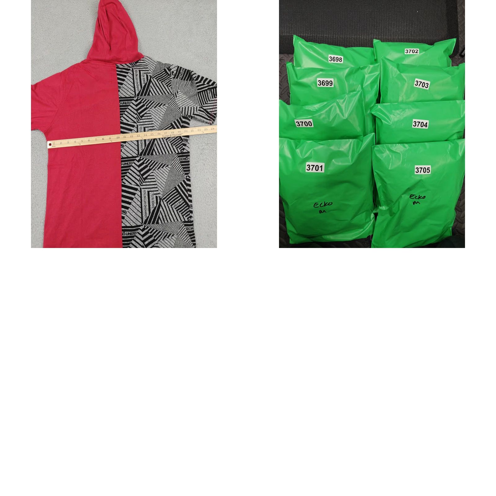 Ecko Unltd. Ecko Unltd Hoodie Mens M Red Black Geometric Split Pocket Pullover RS Logo 60/40 Cotton Polyester Short Sleeve EO12K903 Size US M / EU 48-50 / 2 - 8 Thumbnail