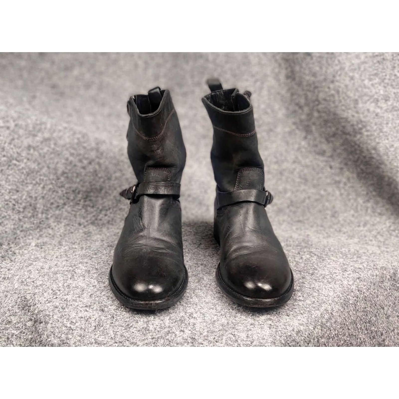 Belstaff Belstaff Endurance Motorcycle Style Ankle Black Leather Logo Womens Boots Size US 10 / IT 40 - 6 Thumbnail
