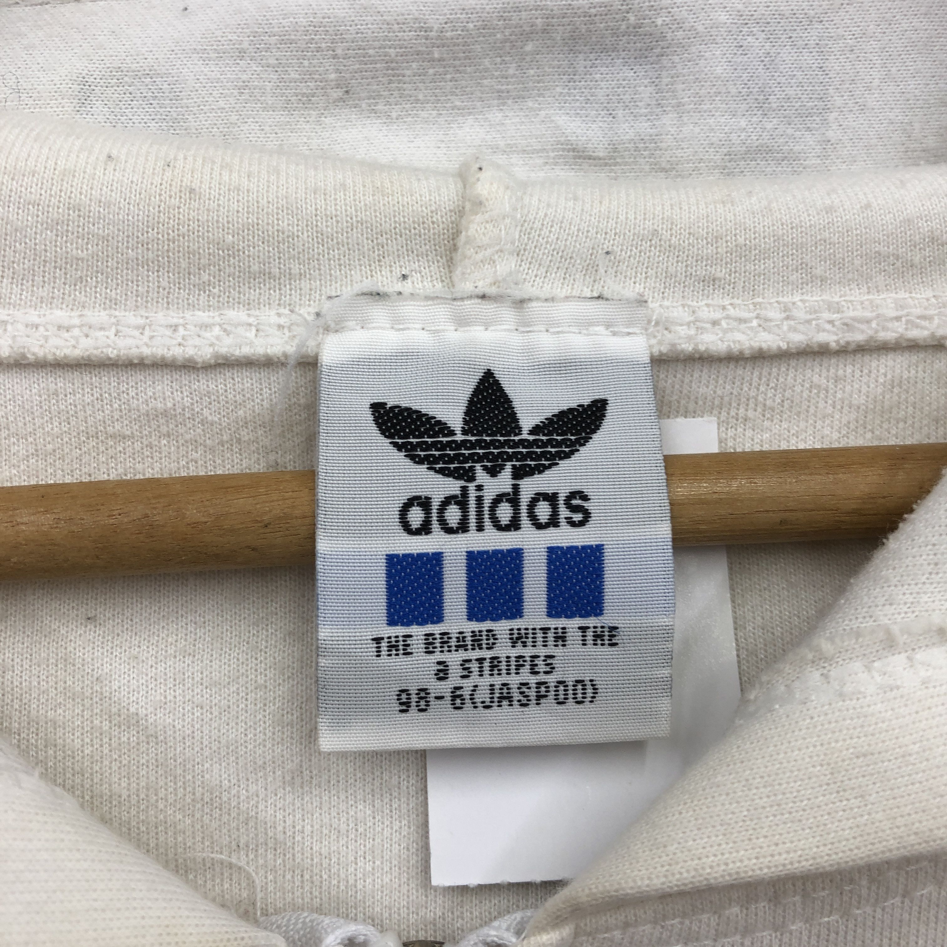 Japanese Brand Vintage Adidas Hooded Sweater Adidas Trefoil Sweatshirt Size US M / EU 48-50 / 2 - 8 Thumbnail